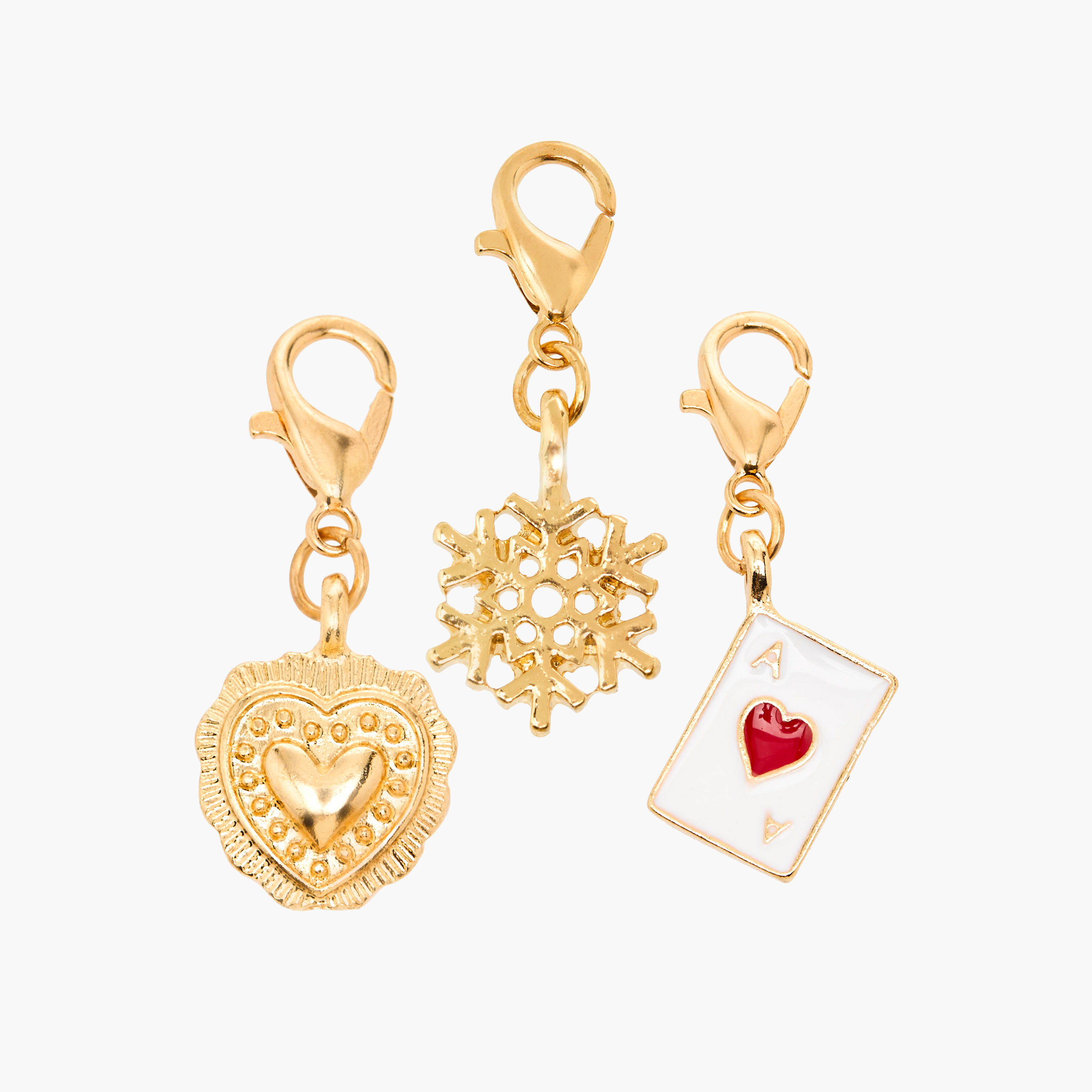 Set of 3 - Gold Tone Charm with Lobster Clasp-women-watchesandjewellery-jewellery-necklacesandpendants-image-1