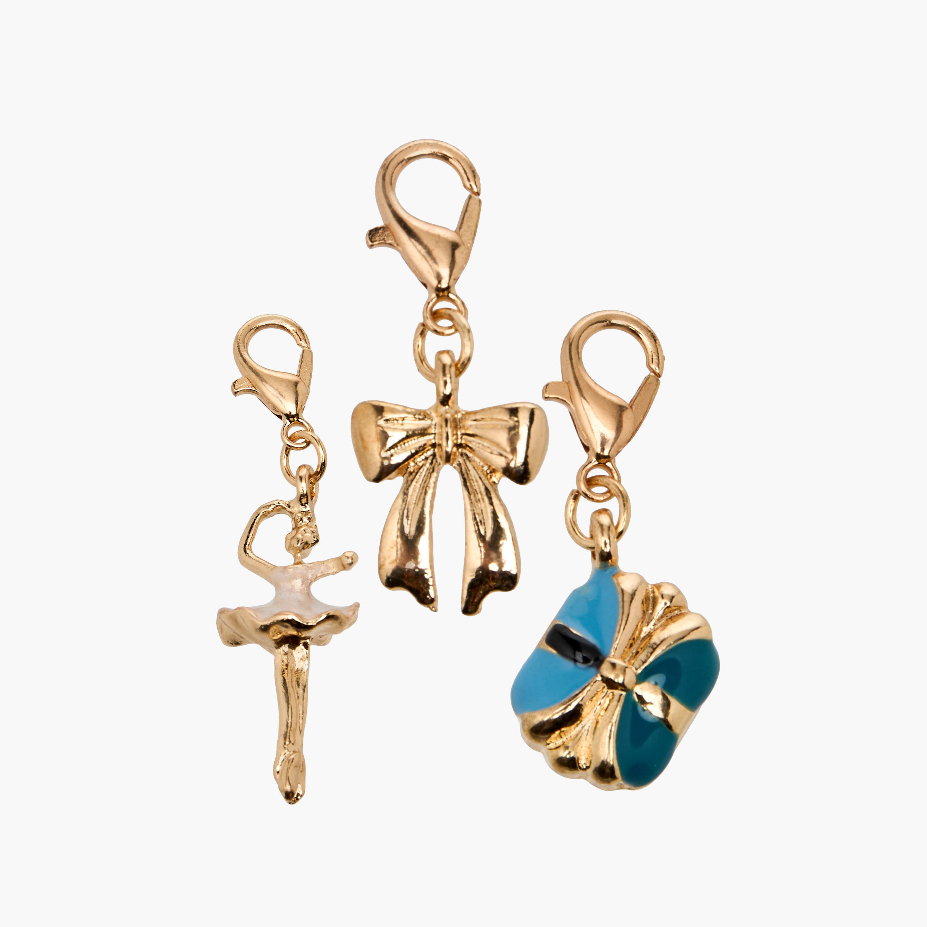 دلايّة بلون ذهبي بمشبك إغلاق - طقم من 3 قطع-women-watchesandjewellery-jewellery-necklacesandpendants-image-1