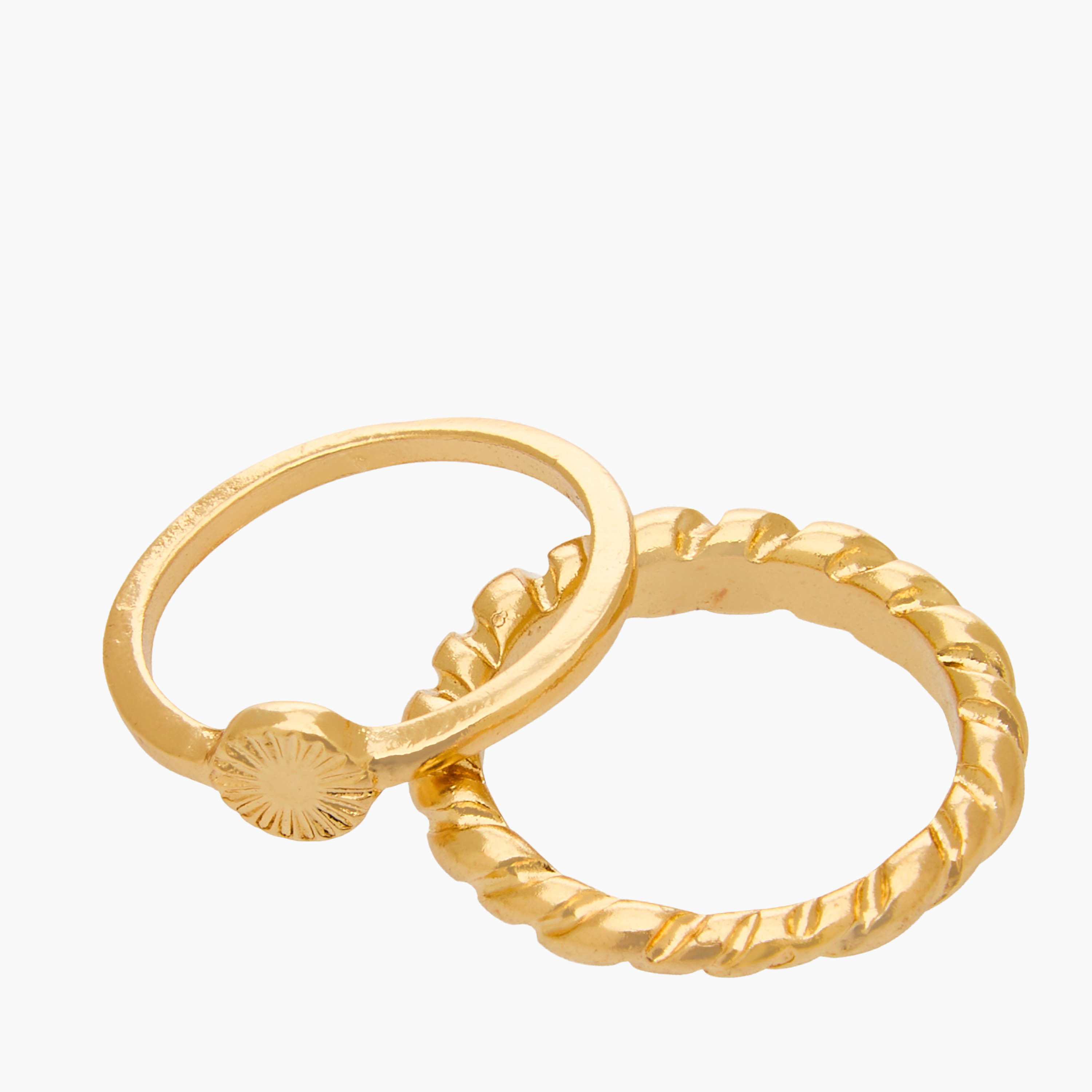 Set of 5 - Gold Tone Ring with Assorted Design-women-watchesandjewellery-jewellery-rings-image-3