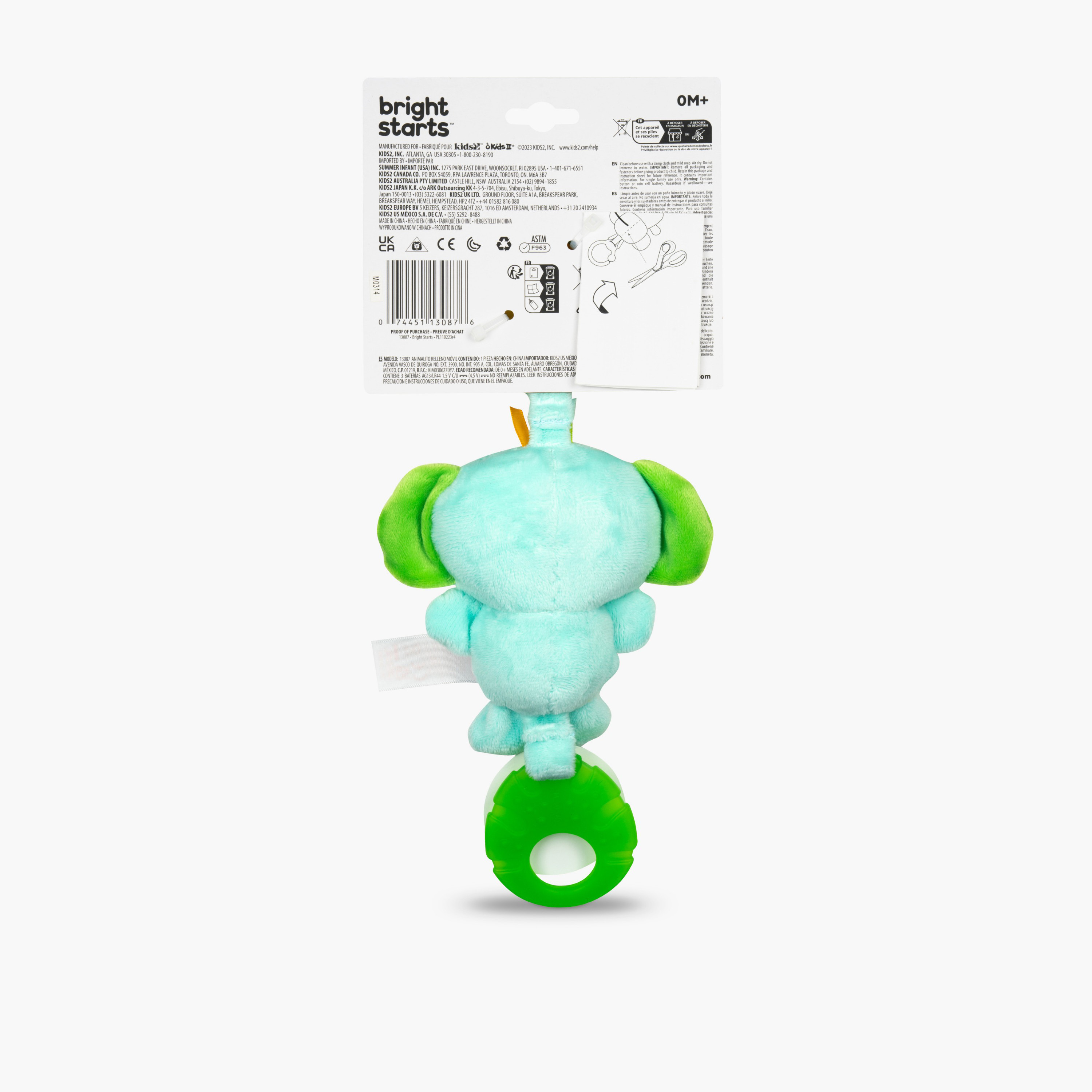 Bright Starts Tug Tunes Stroller Plush Toy with Elephant Shape-baby-gear-travelaccessories-image-8