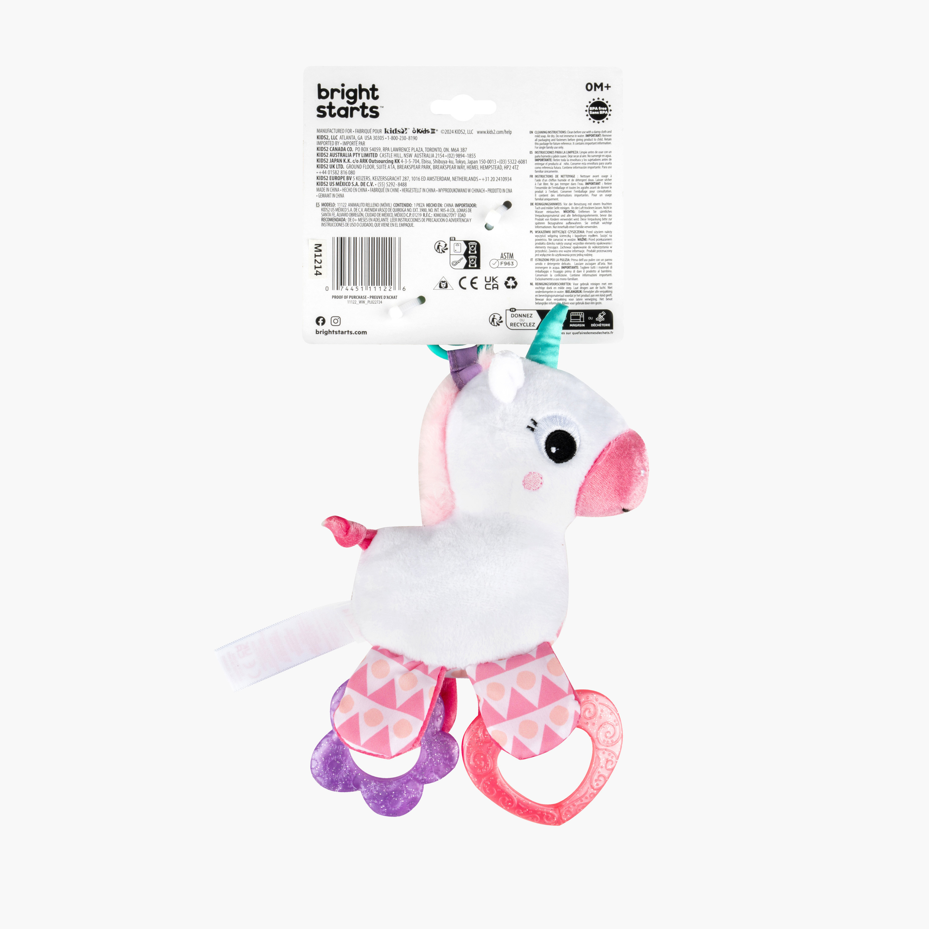 Bright Starts Sparkle N Shine Unicorn Plush Toy-baby-gear-travelaccessories-image-3