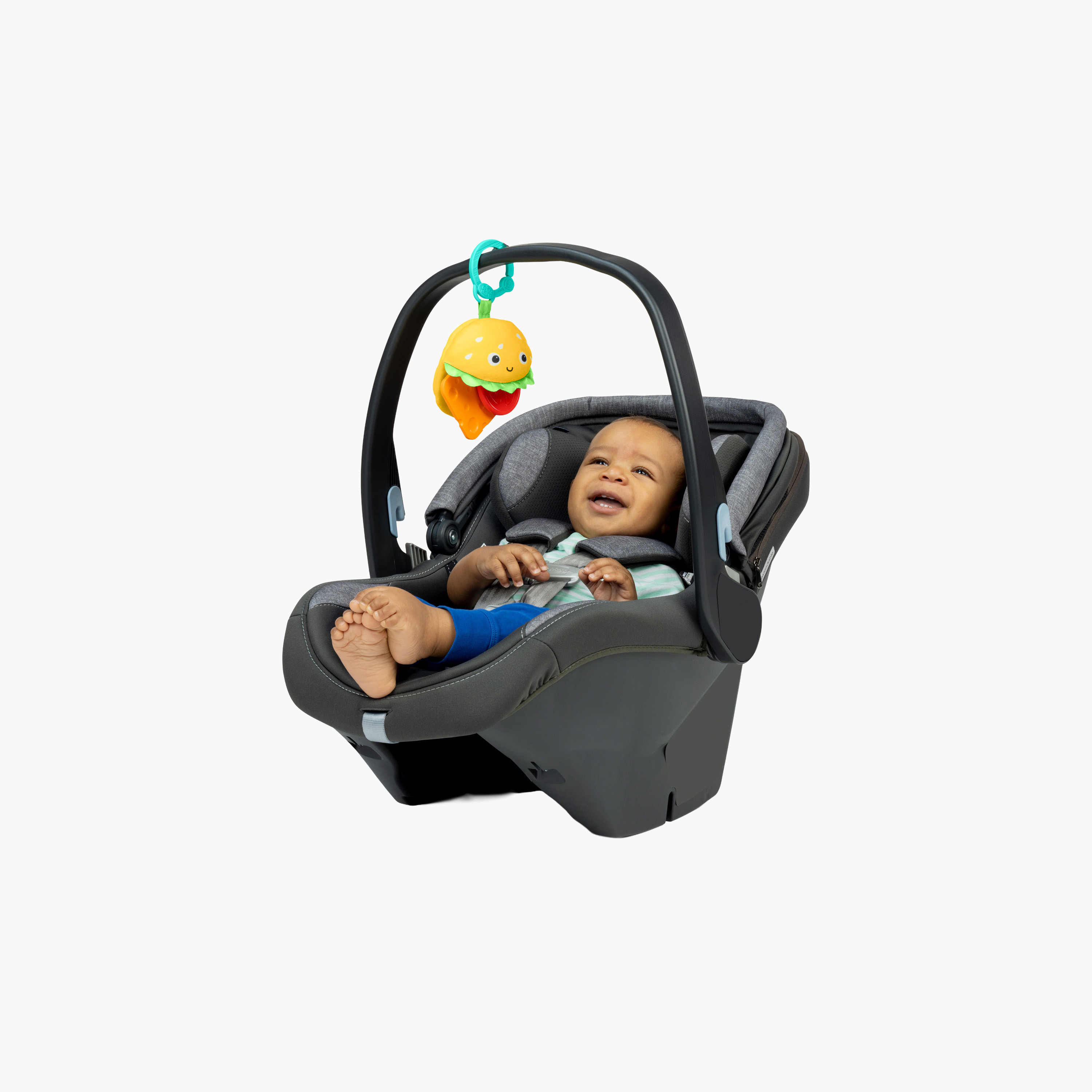لعبة عضاضة على شكل برجر بالجبنة من برايت ستارتس-baby-bathandcare-oralcare-teethanddentalcare-image-3