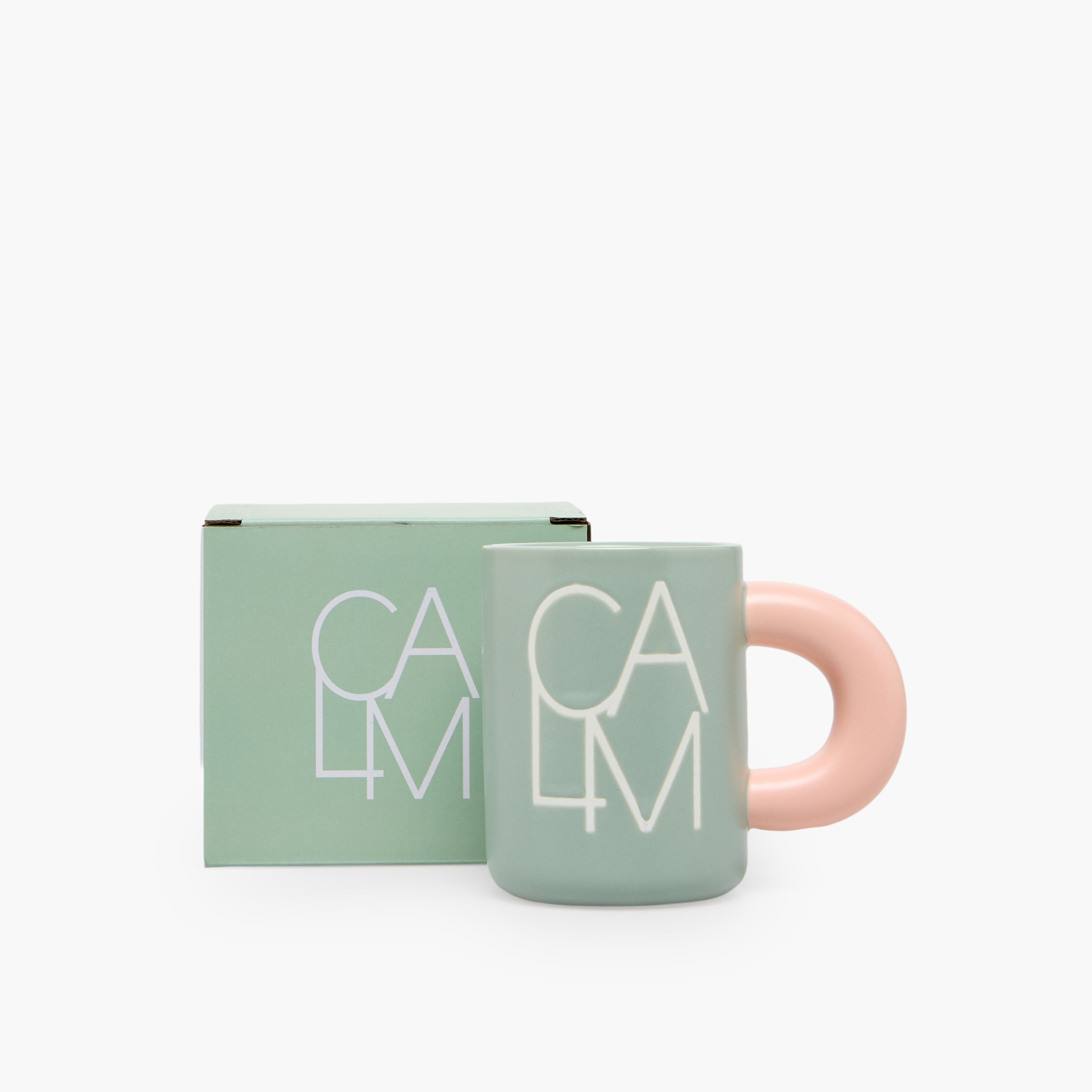 Calm Print New Bone China Mug with Handle - 400 ml-household-dining-teaandcoffee-mugsandcups-image-1