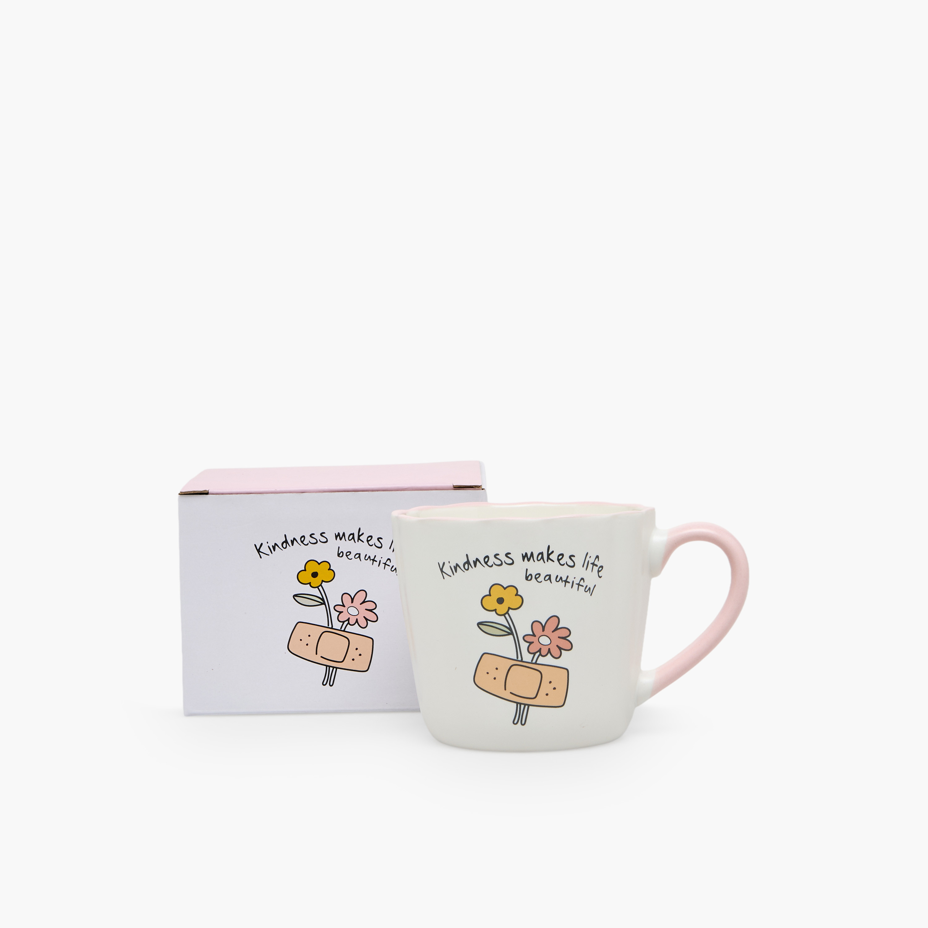 Slogan Print Bone China Mug - 370 ml-household-dining-teaandcoffee-mugsandcups-image-1