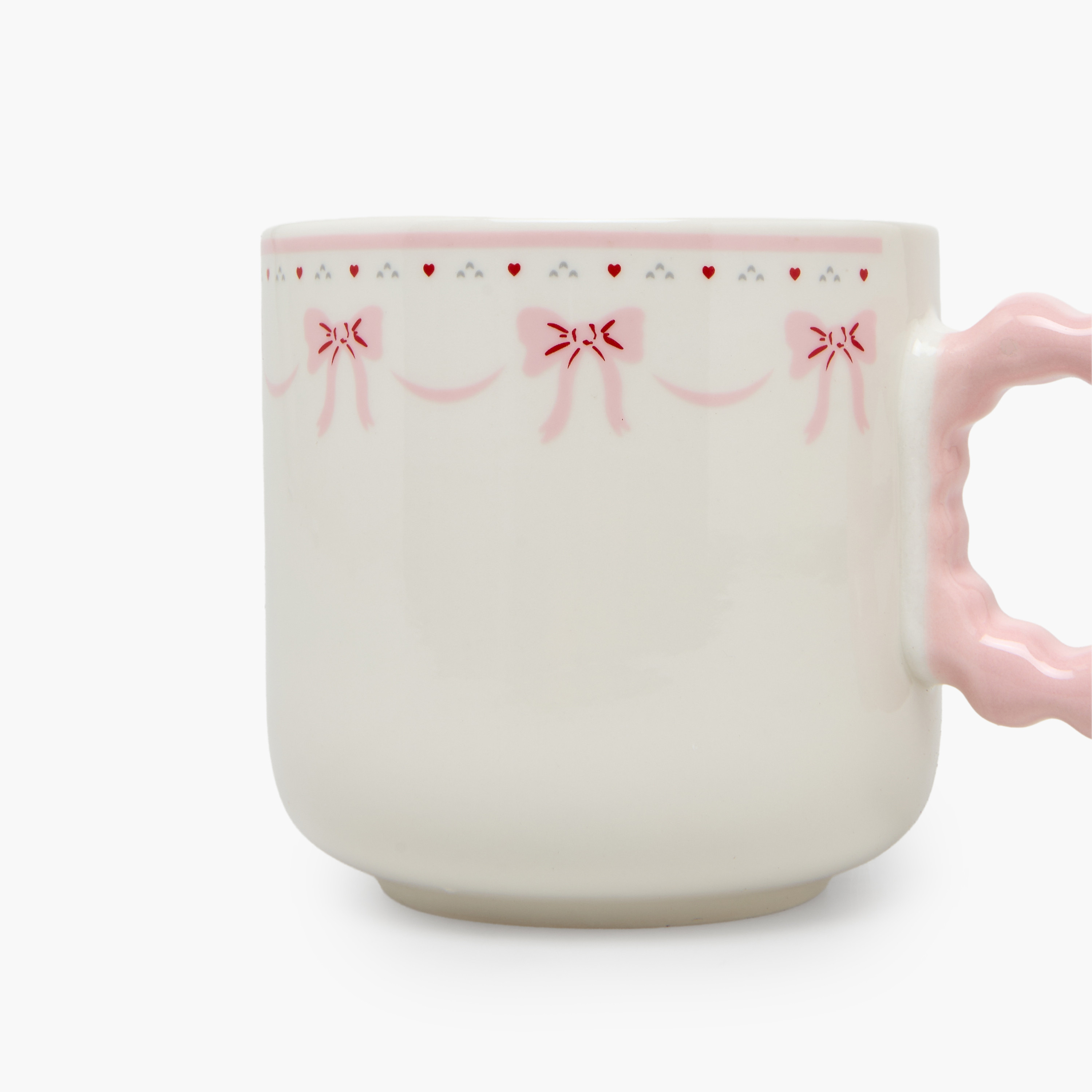 Bow Print New Bone China Mug with Handle - 325 ml-household-dining-teaandcoffee-mugsandcups-image-2