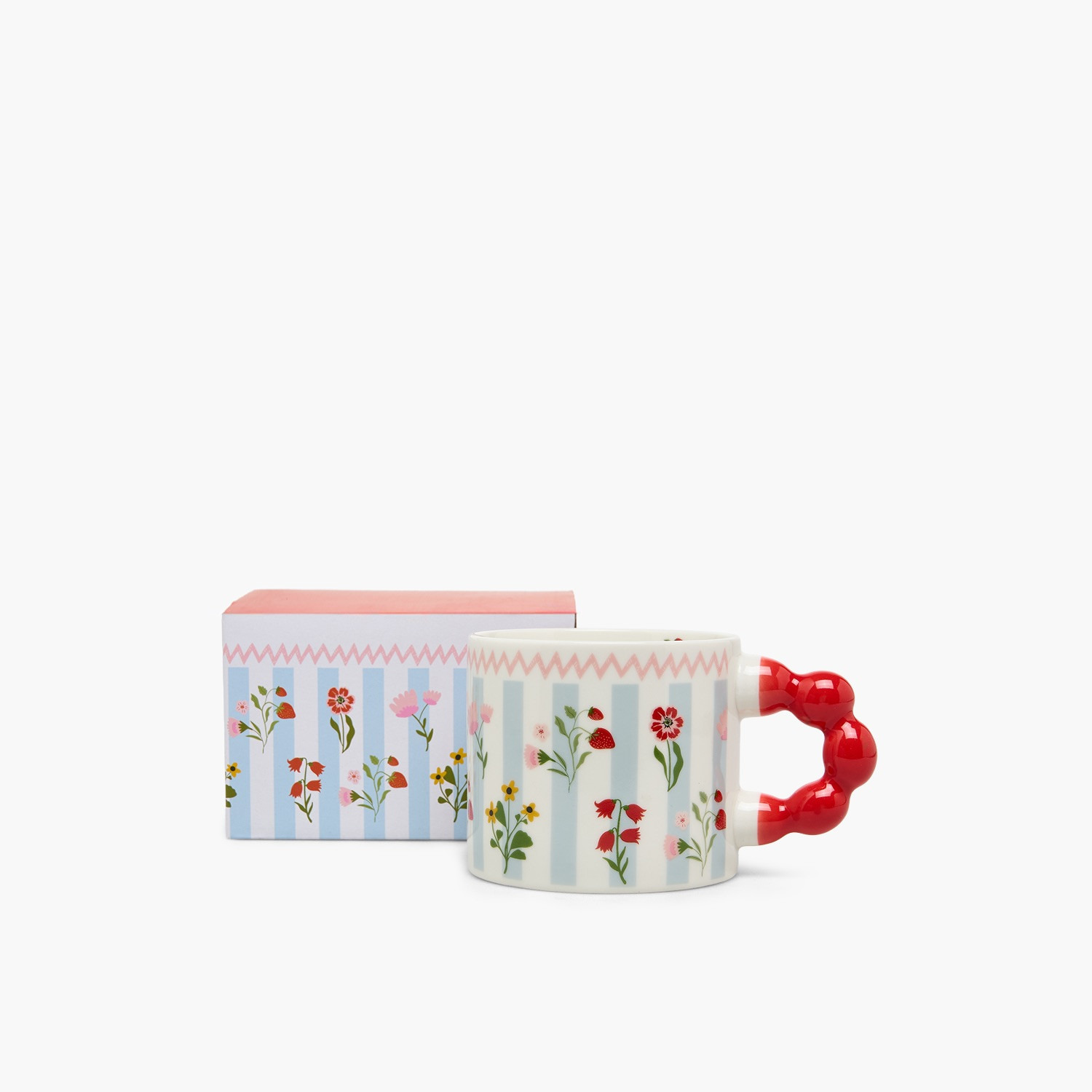Floral Print New Bone China Mug with Handle - 355 ml-household-dining-teaandcoffee-mugsandcups-image-1