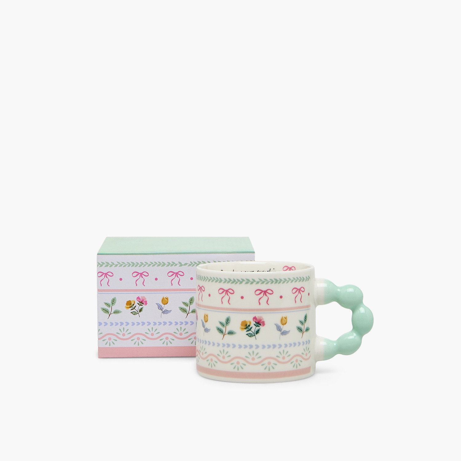Floral Print New Bone China Mug with Handle - 355 ml-household-dining-teaandcoffee-mugsandcups-image-1