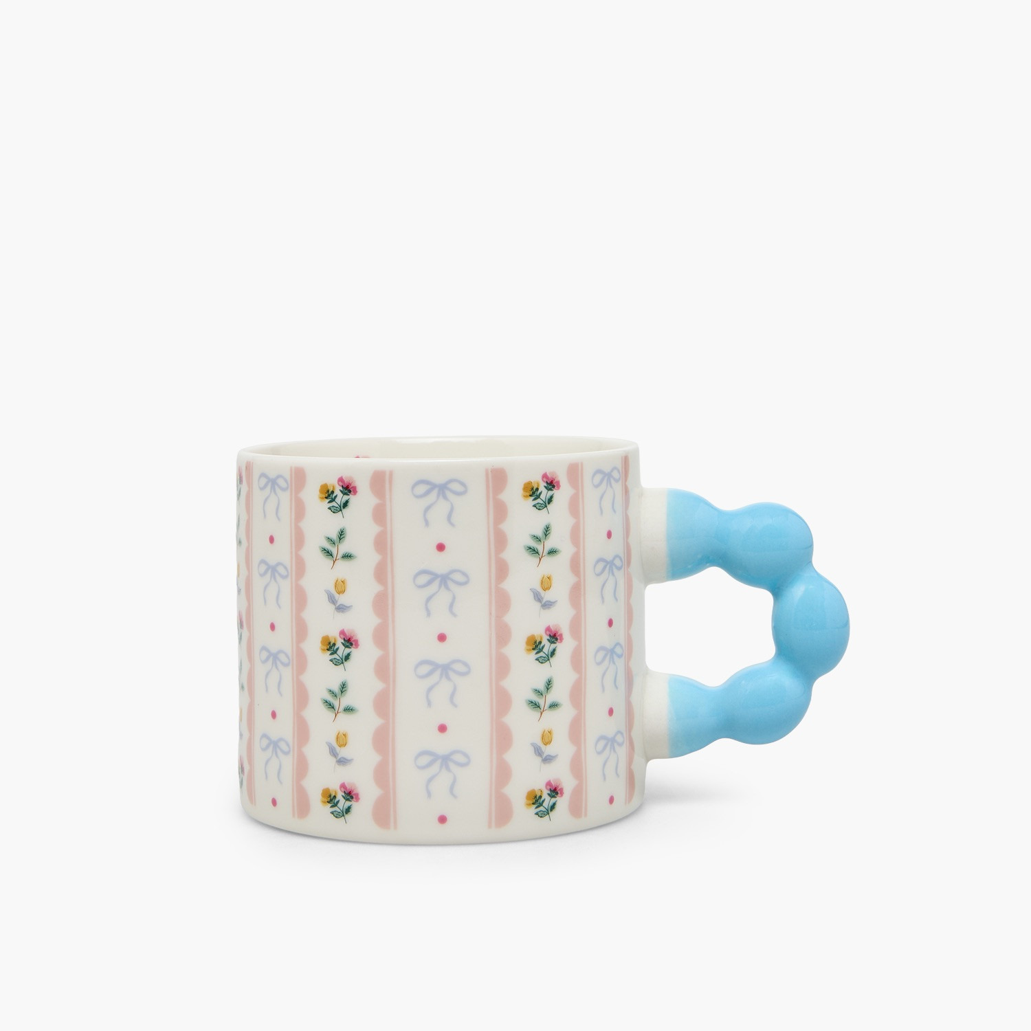 Floral and Bow Print New Bone China Mug with Handle - 355 ml-household-dining-teaandcoffee-mugsandcups-image-3