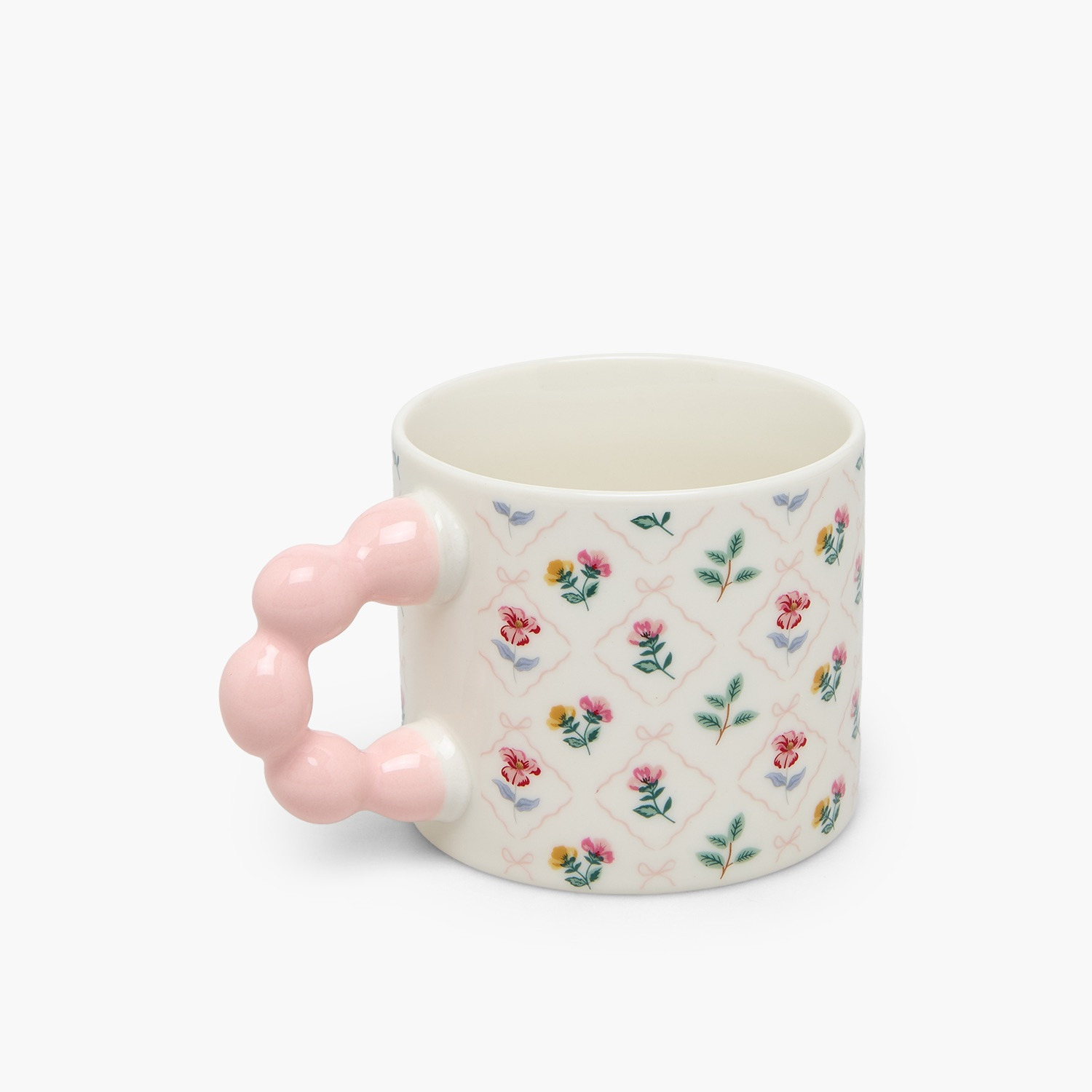 Floral Print New Bone China Mug with Handle - 355 ml-household-dining-teaandcoffee-mugsandcups-image-2