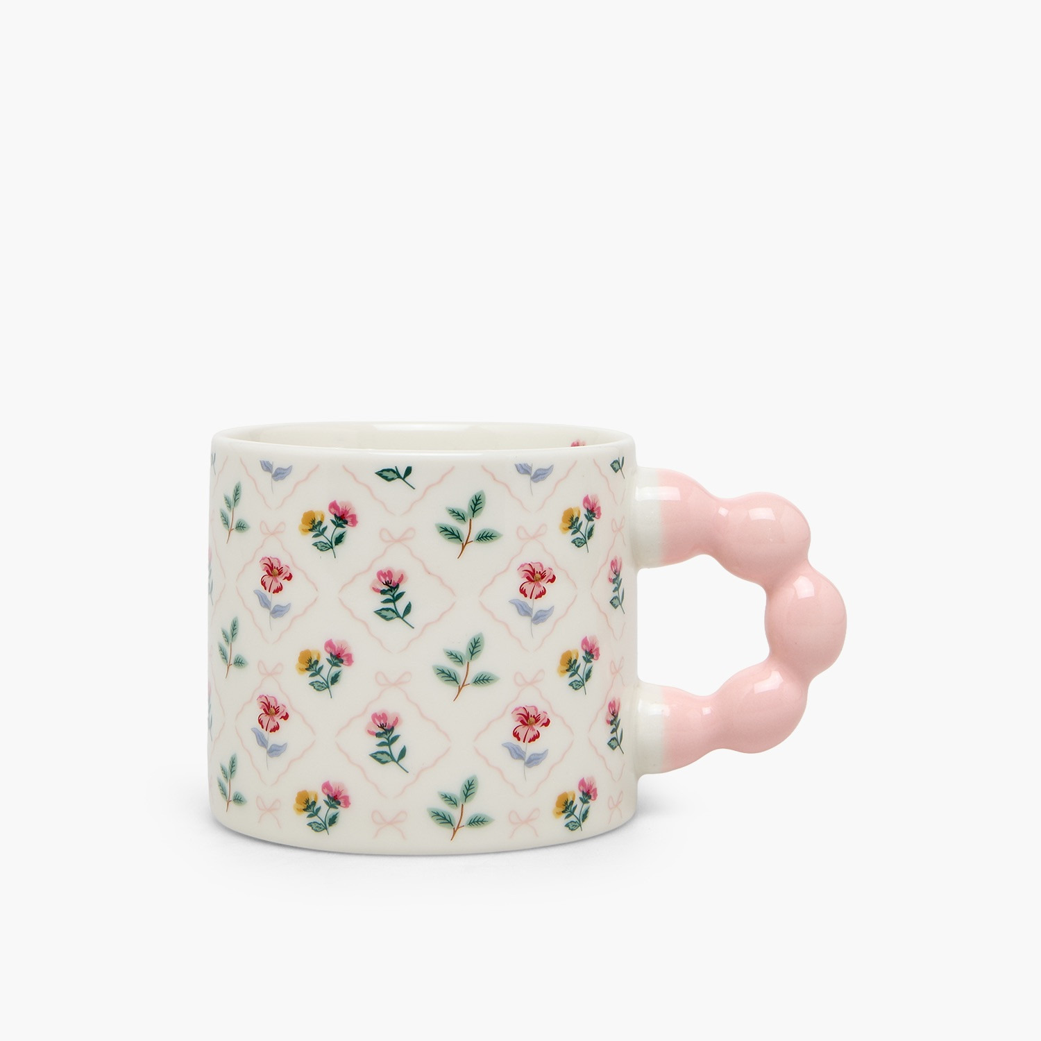 Floral Print New Bone China Mug with Handle - 355 ml-household-dining-teaandcoffee-mugsandcups-image-3