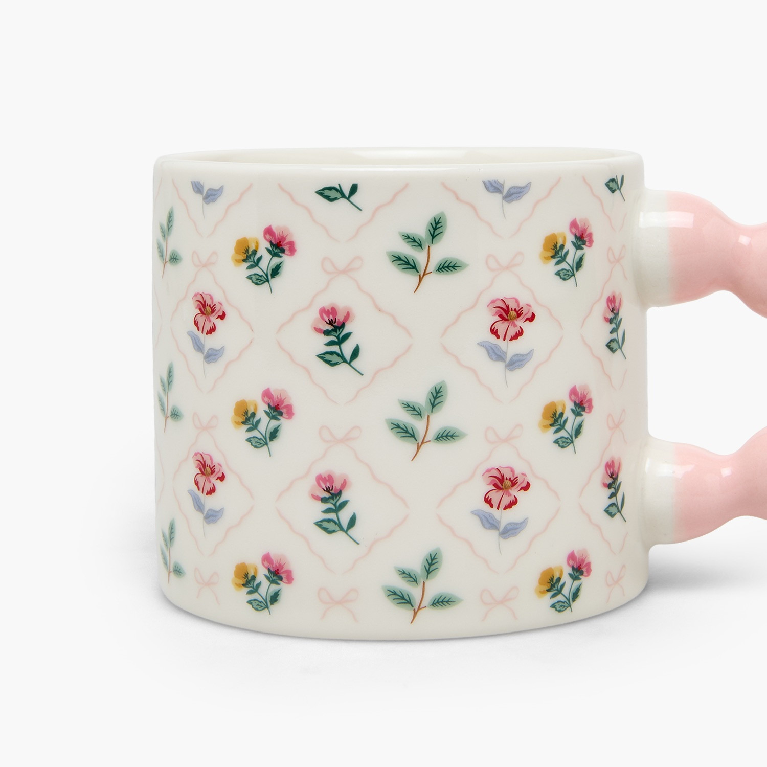 Floral Print New Bone China Mug with Handle - 355 ml-household-dining-teaandcoffee-mugsandcups-image-6