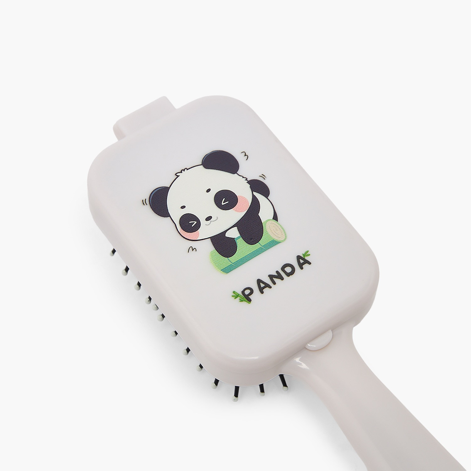 Findz Panda Print Foldable Hairbrush with Mirror-women-hairaccessories-brushesandcombs-image-4