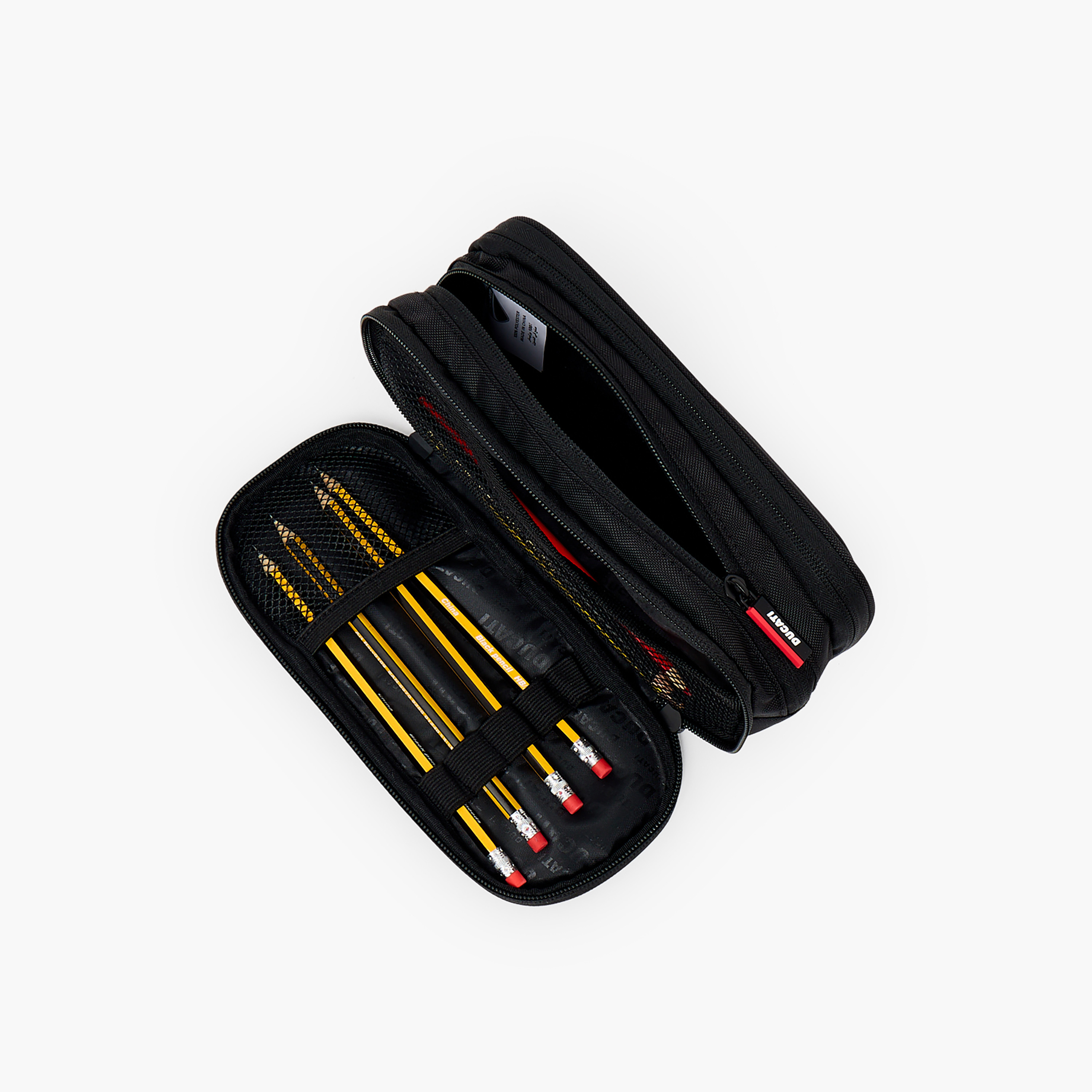 Ducati Colourblock Pencil Pouch with 3 Compartments-school-stationery-pencilcases-image-7
