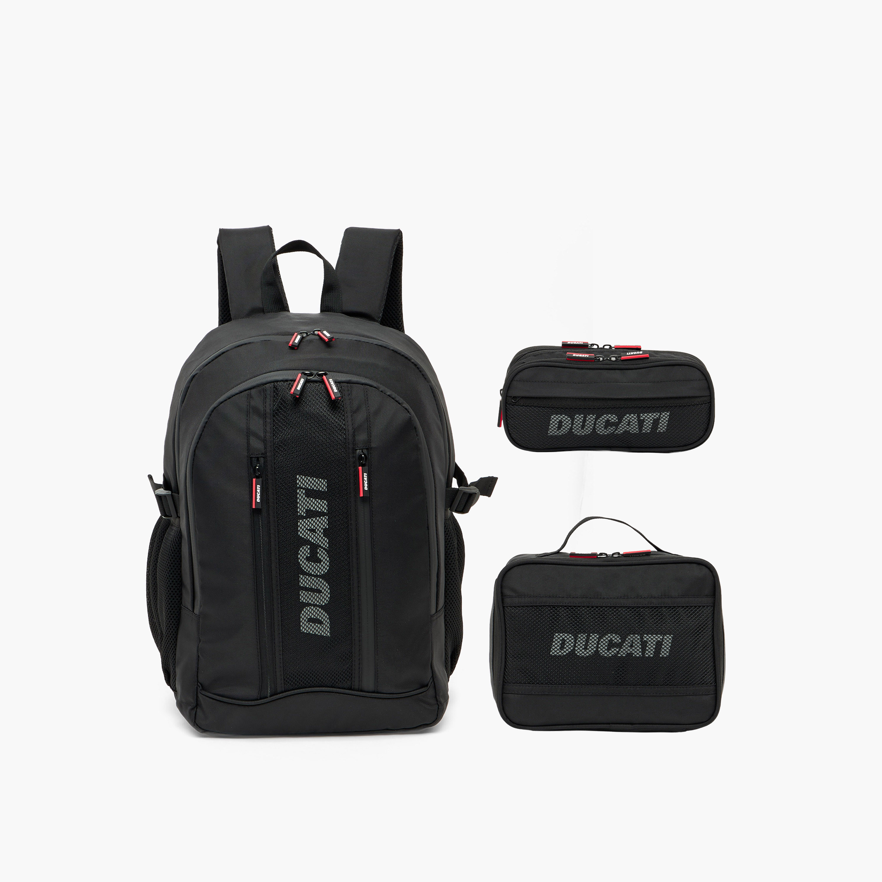 Ducati Logo Print Backpack for Boys 8-13 Years with Padded Shoulder Straps - 18 inches-school-bagsandbackpacks-backpacks-image-10