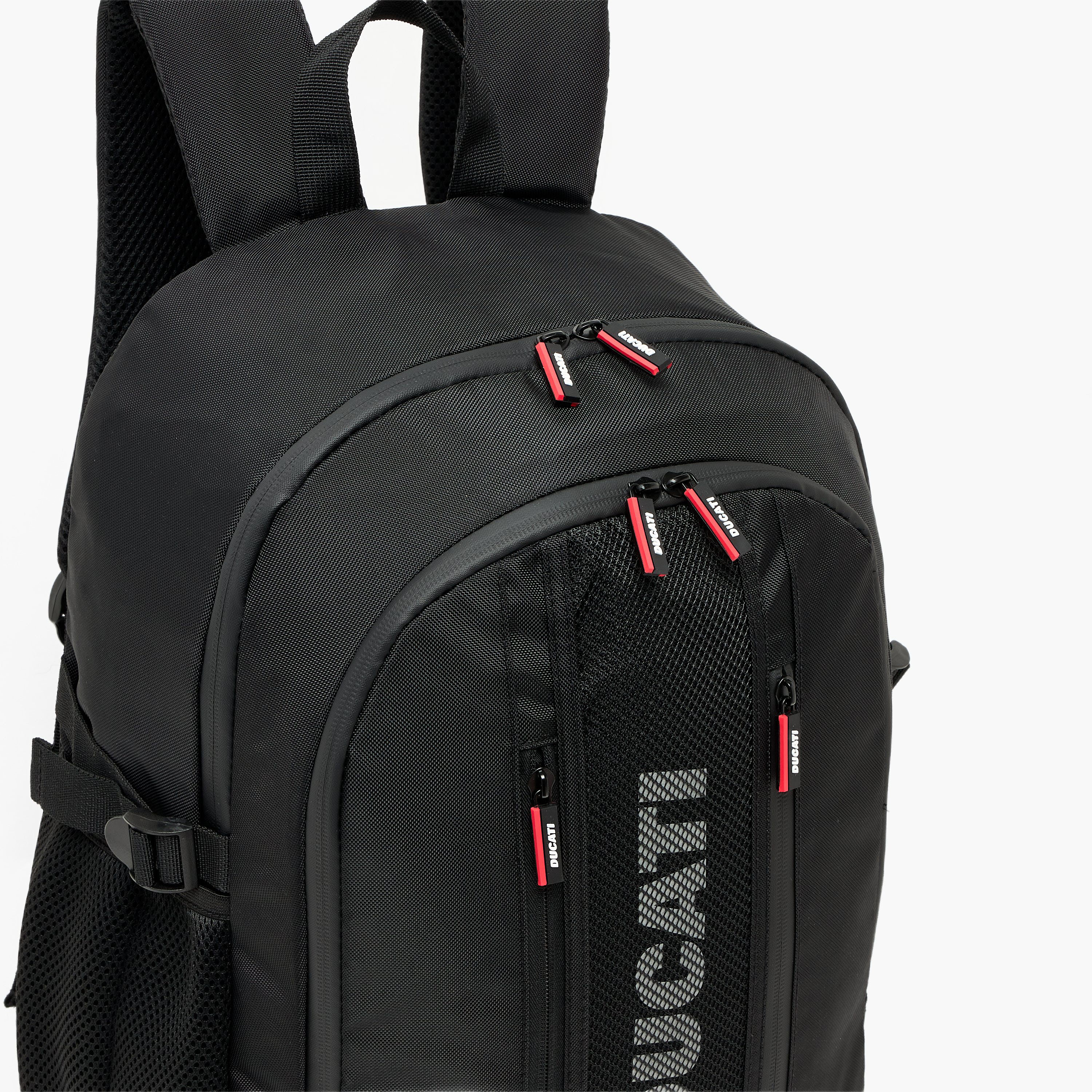 Ducati Logo Print Backpack for Boys 8-13 Years with Padded Shoulder Straps - 18 inches-school-bagsandbackpacks-backpacks-image-2