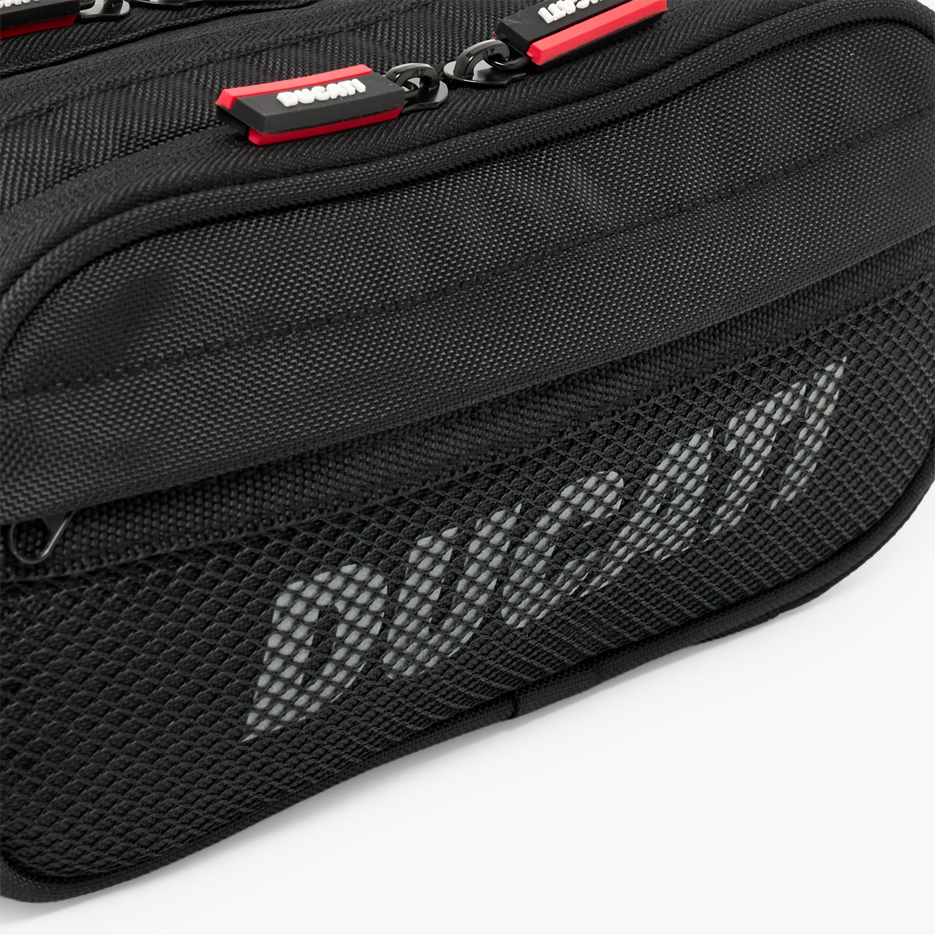 Ducati Logo Print Pencil Pouch with 3 Compartments-school-stationery-pencilcases-image-6