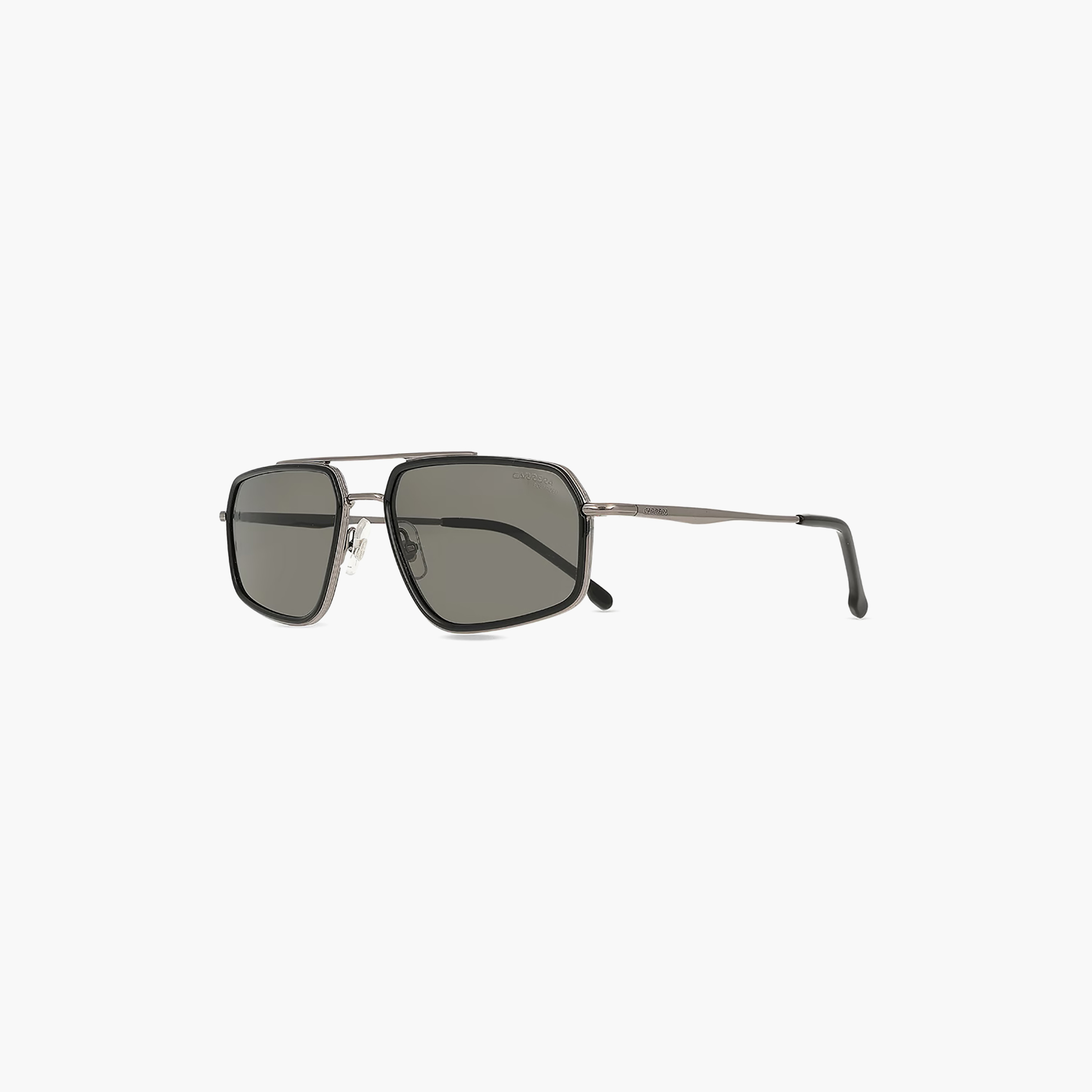 نظارات شمسية رجالية من كاريرا، بتصميم وايفارير ومربع، باللون الرمادي | كاريرا 338/S-men-sunglasses-image-1