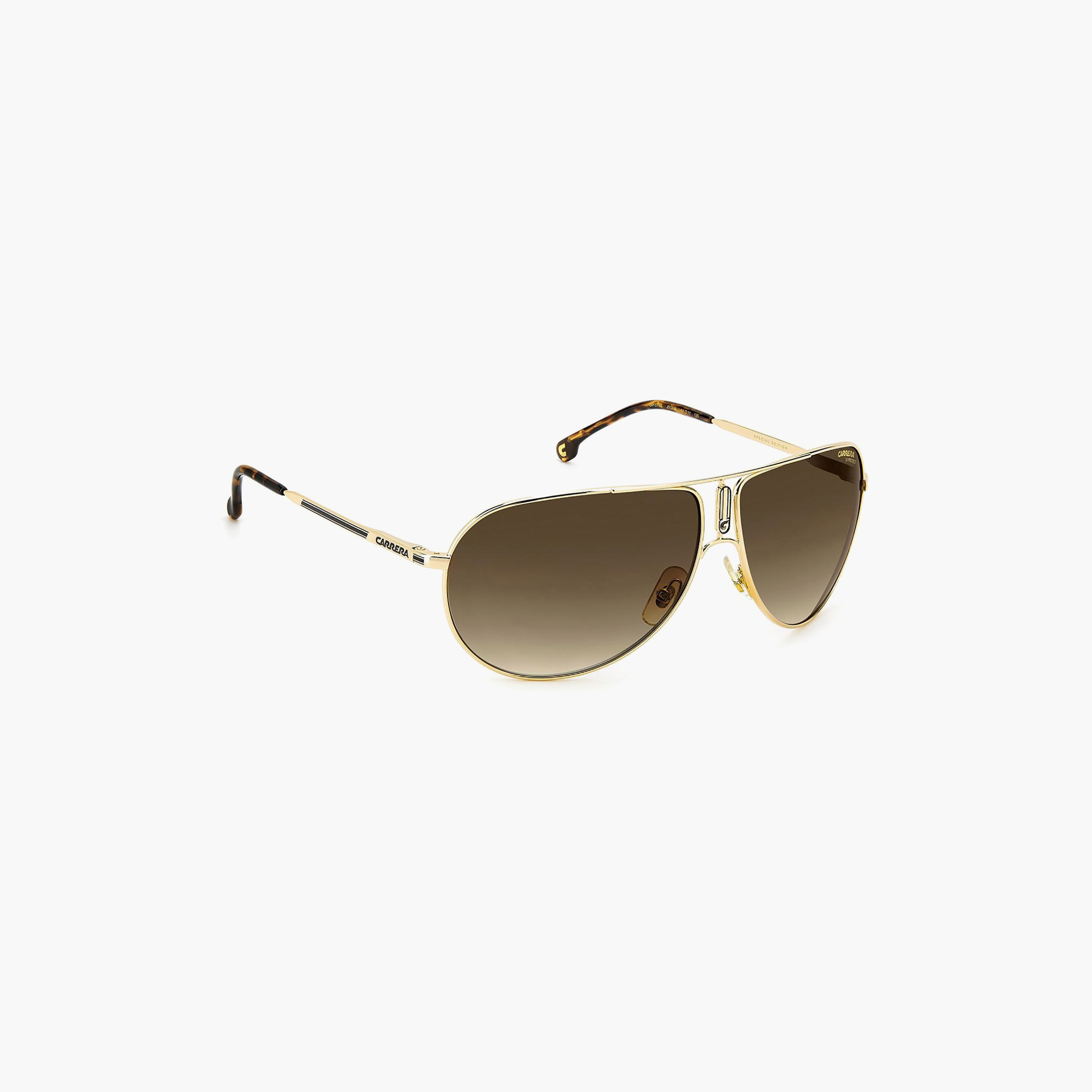 نظارات شمسية كاريرا للجنسين بتصميم طيار بني | GIPSY65 J5G-men-sunglasses-image-2