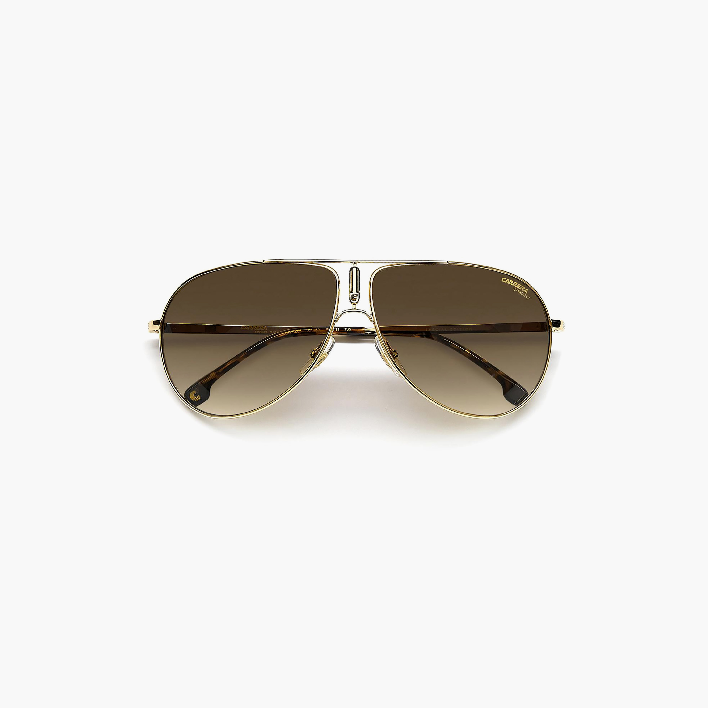 نظارات شمسية كاريرا للجنسين بتصميم طيار بني | GIPSY65 J5G-men-sunglasses-image-4