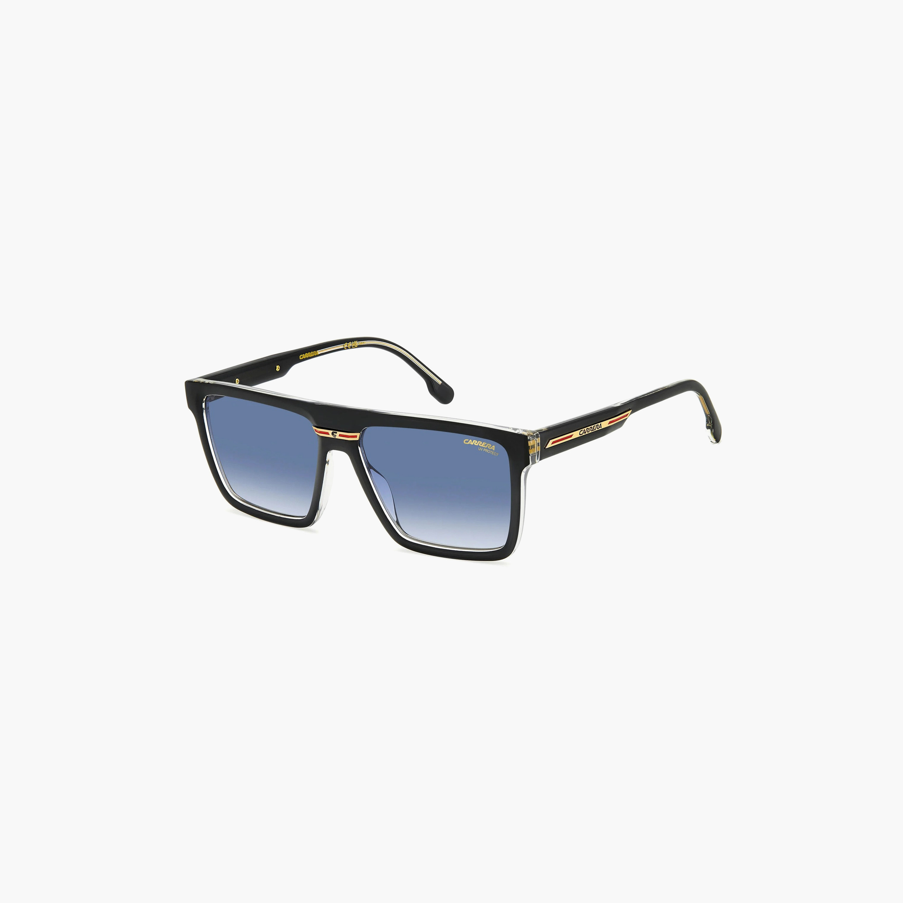 نظارات شمسية رجالية من كاريرا بتصميم وايفارير ومربع أزرق | VICTORY C 03/S 7C5-men-sunglasses-image-1
