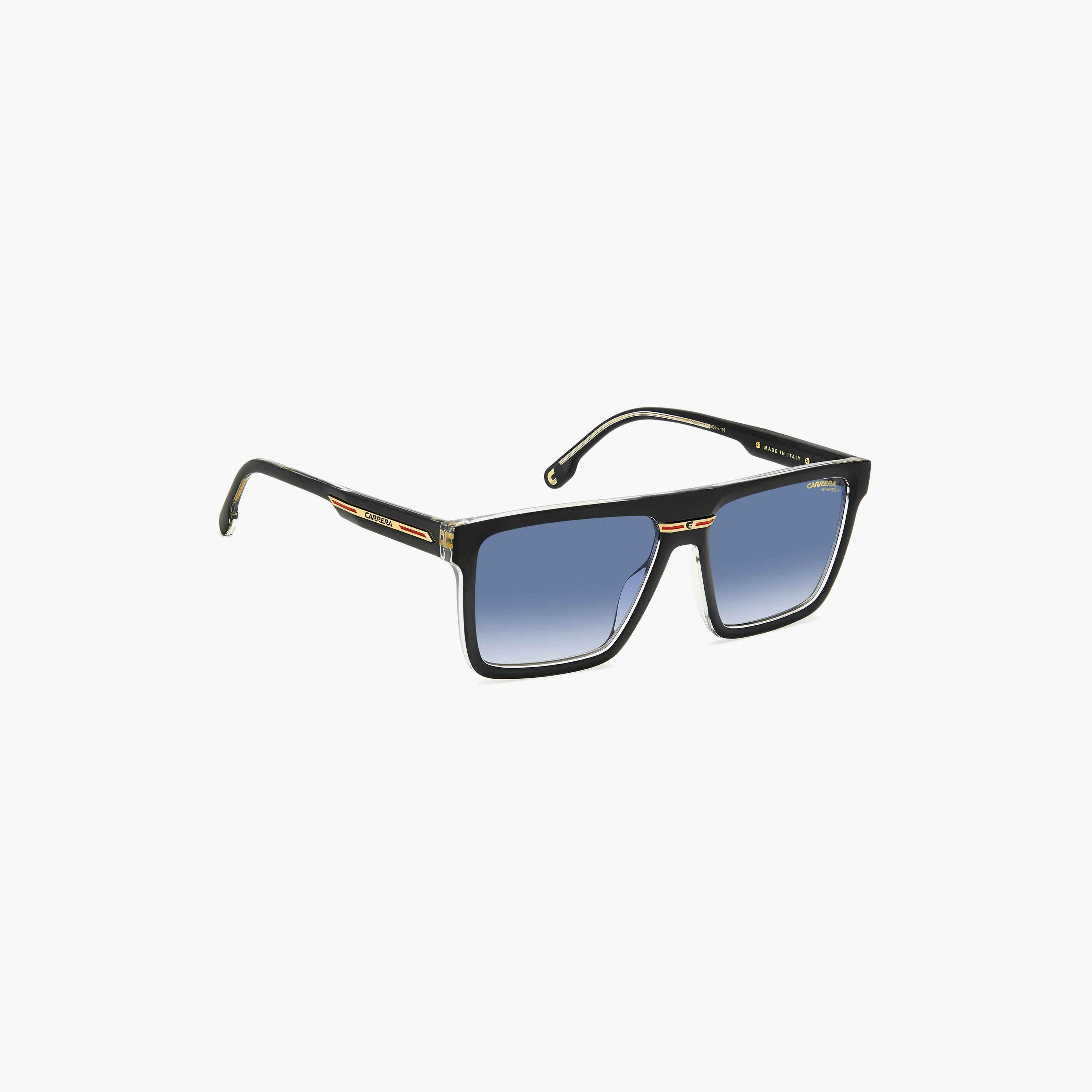 نظارات شمسية رجالية من كاريرا بتصميم وايفارير ومربع أزرق | VICTORY C 03/S 7C5-men-sunglasses-image-2