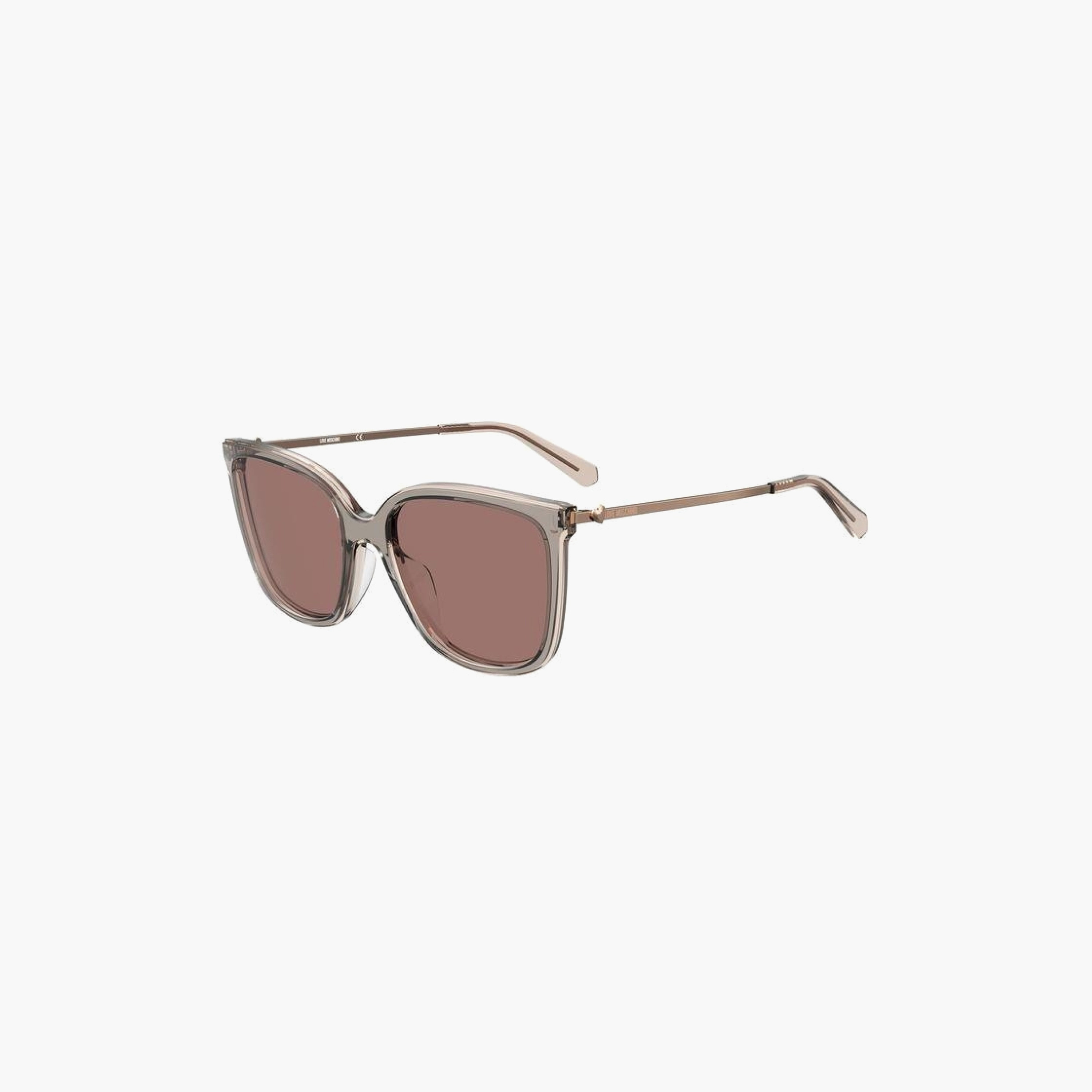 نظارات شمسية نسائية من موسكينو لوف، بتصميم وايفارير ومربع، لون عنابي | MOL035/S 7HH-women-sunglasses-image-1