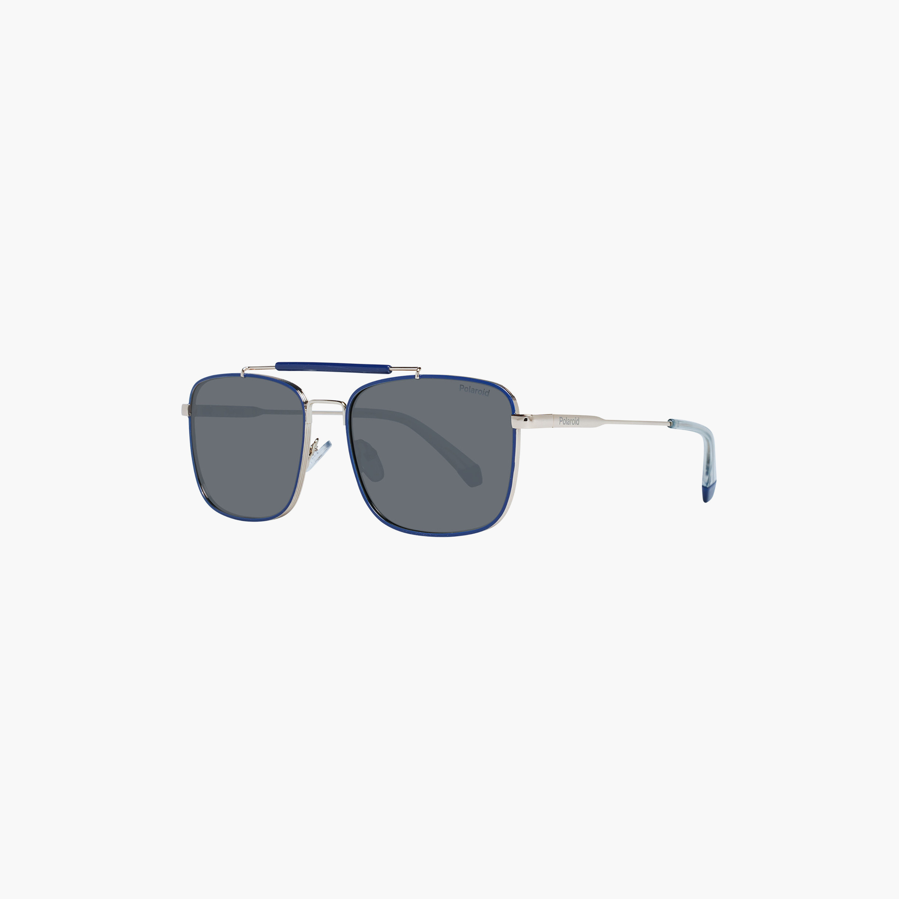 نظارات شمسية بولارويد رجالية رمادية بتصميم وايفارير ومربع | PLD 2111/S KY2-men-sunglasses-image-1