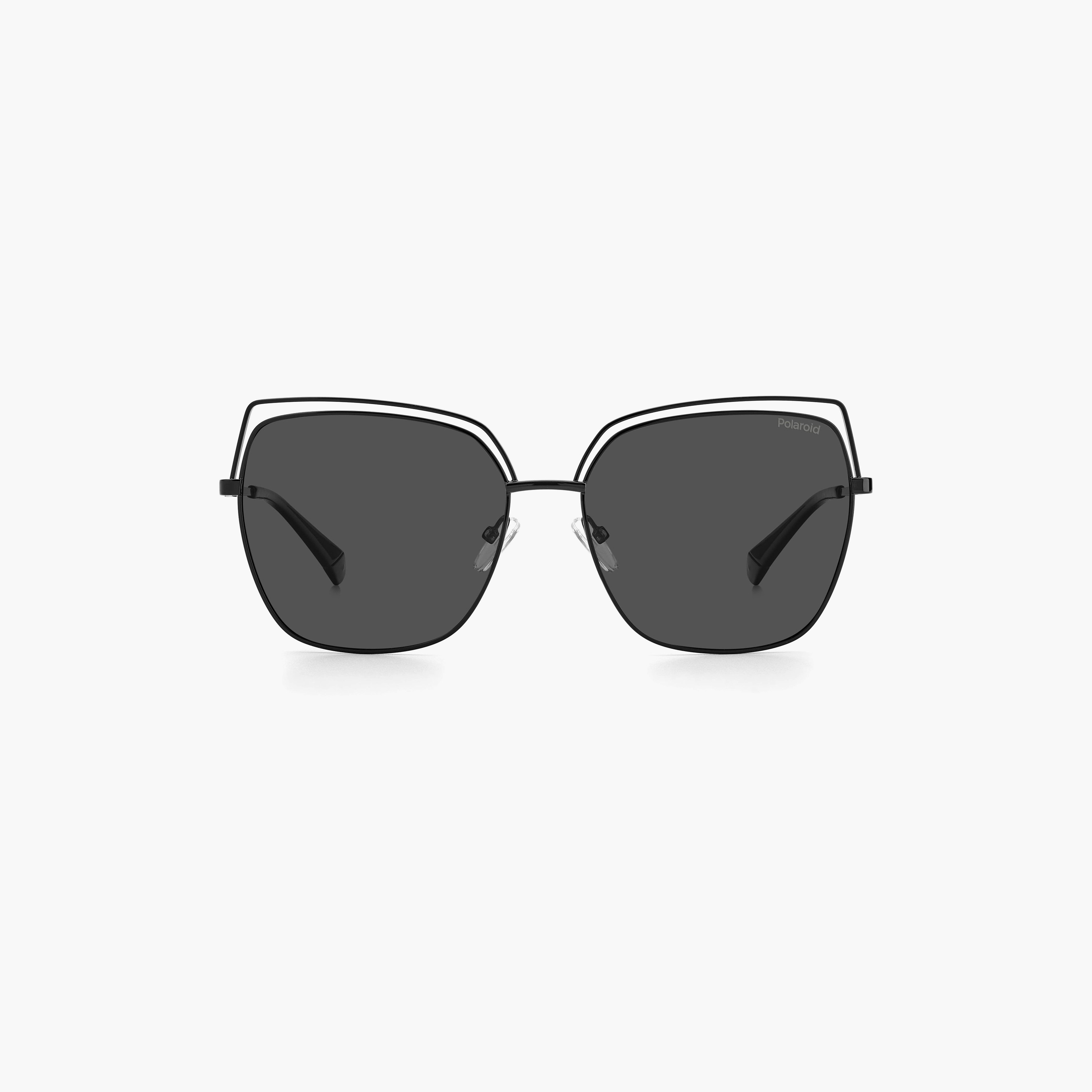 نظارات شمسية بولارويد النسائية بتصميم وايفارير ومربع رمادية مستقطبة | PLD 4093/S-women-sunglasses-image-3