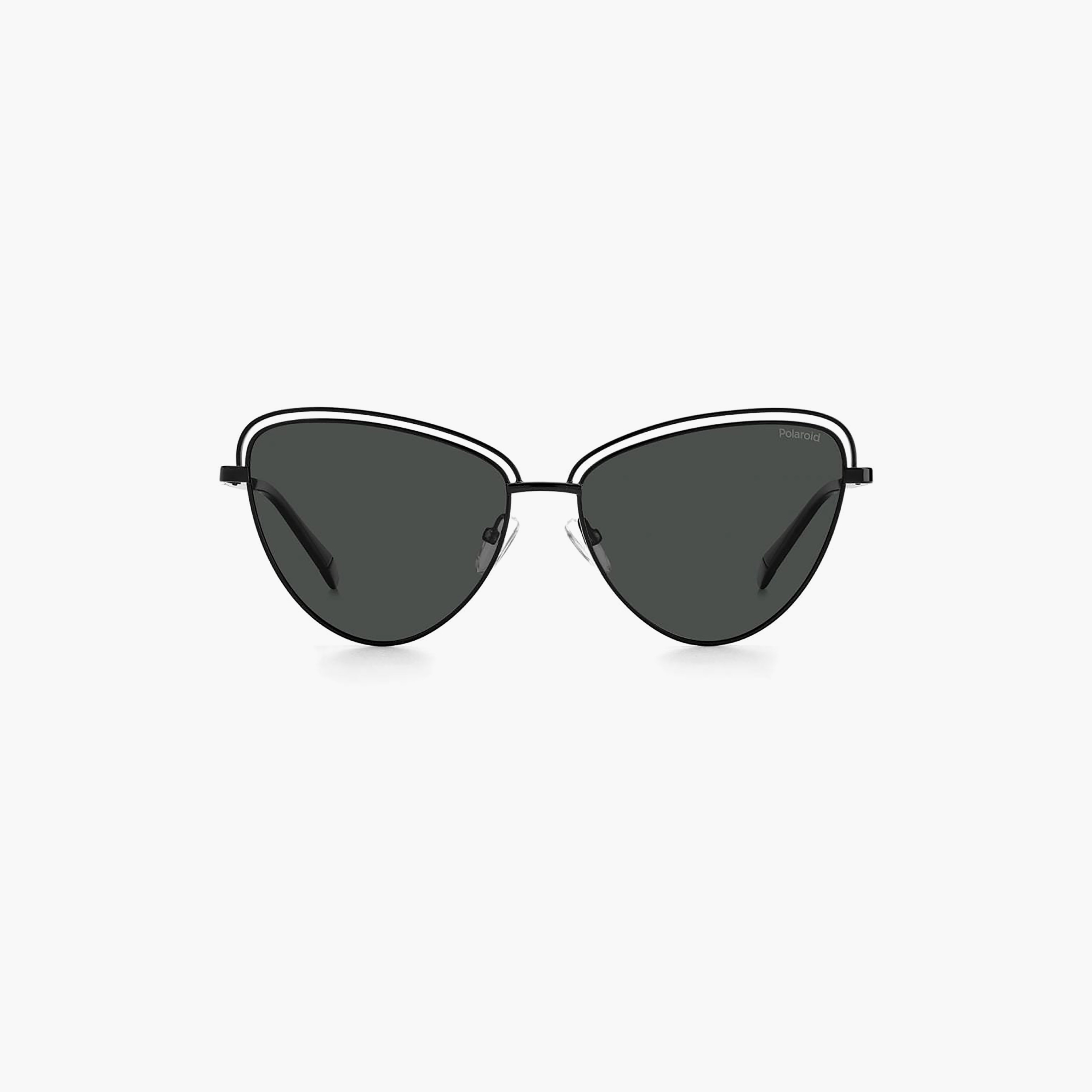 نظارات شمسية بولارويد رمادية مستقطبة بتصميم عين القطة للنساء | PLD 4094/S 807-women-sunglasses-image-1