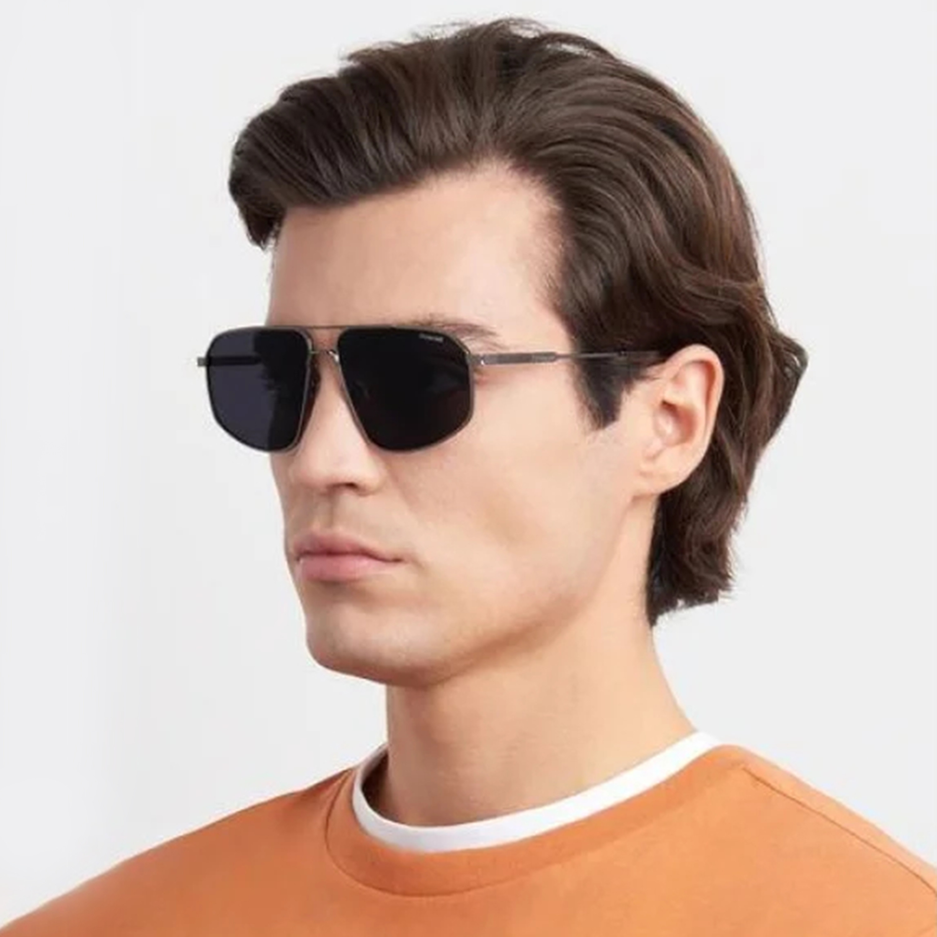 Polaroid Men Aviator Polorized Grey Sunglasses | PLD 4118/S/X  KJ1-men-sunglasses-image-6