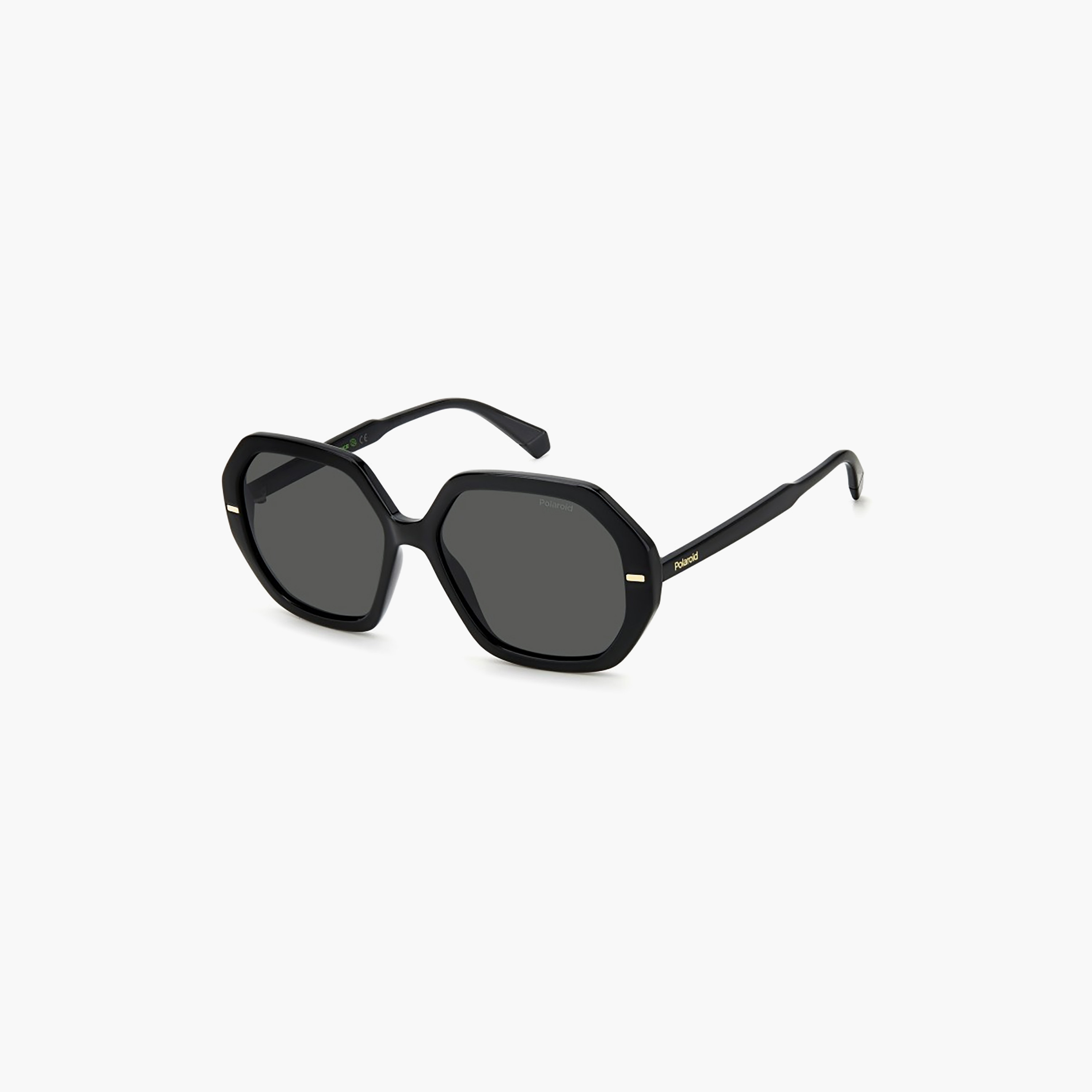 نظارات شمسية بولارويد سوداء مستطيلة الشكل للنساء | PLD 4124/S-women-sunglasses-image-1