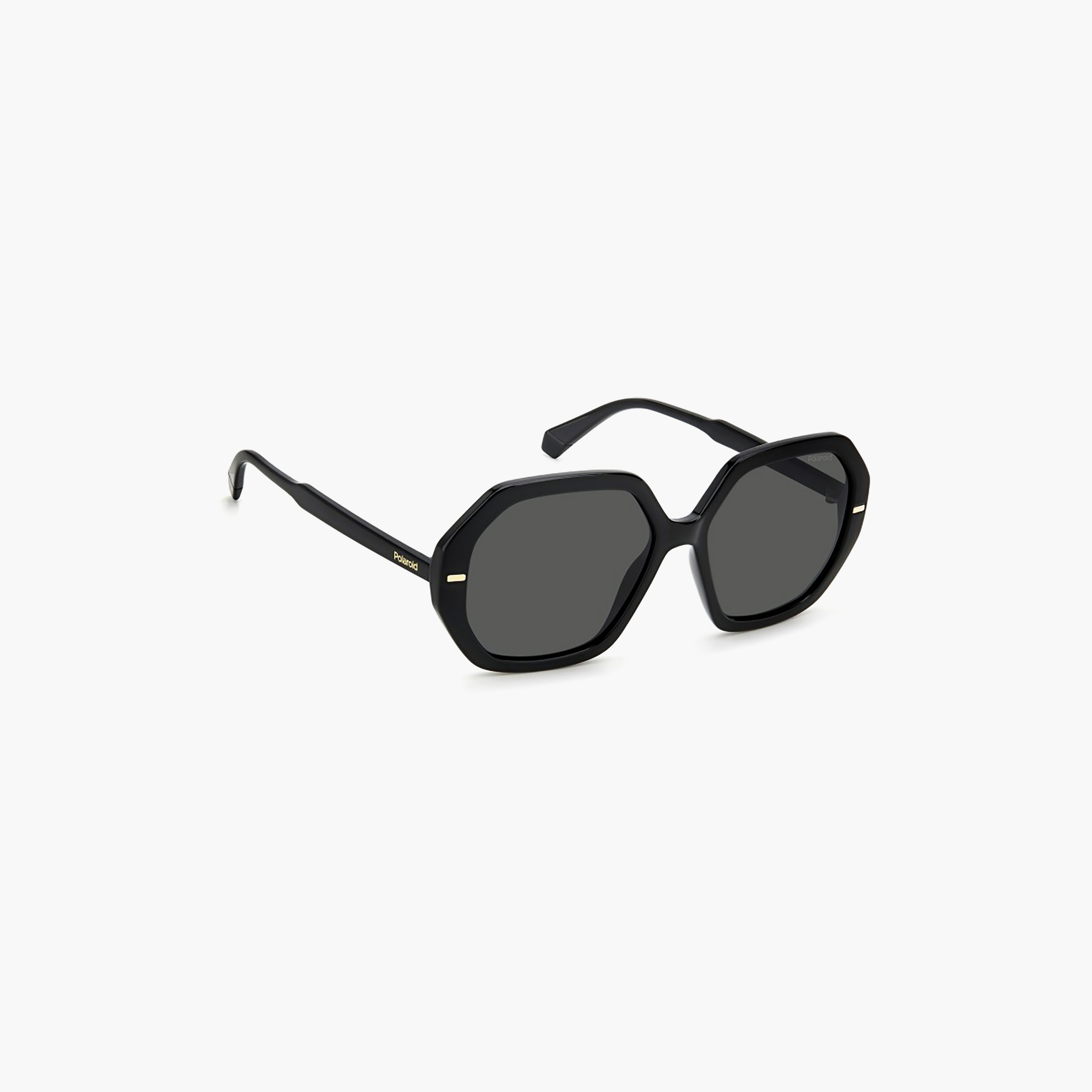نظارات شمسية بولارويد سوداء مستطيلة الشكل للنساء | PLD 4124/S-women-sunglasses-image-2
