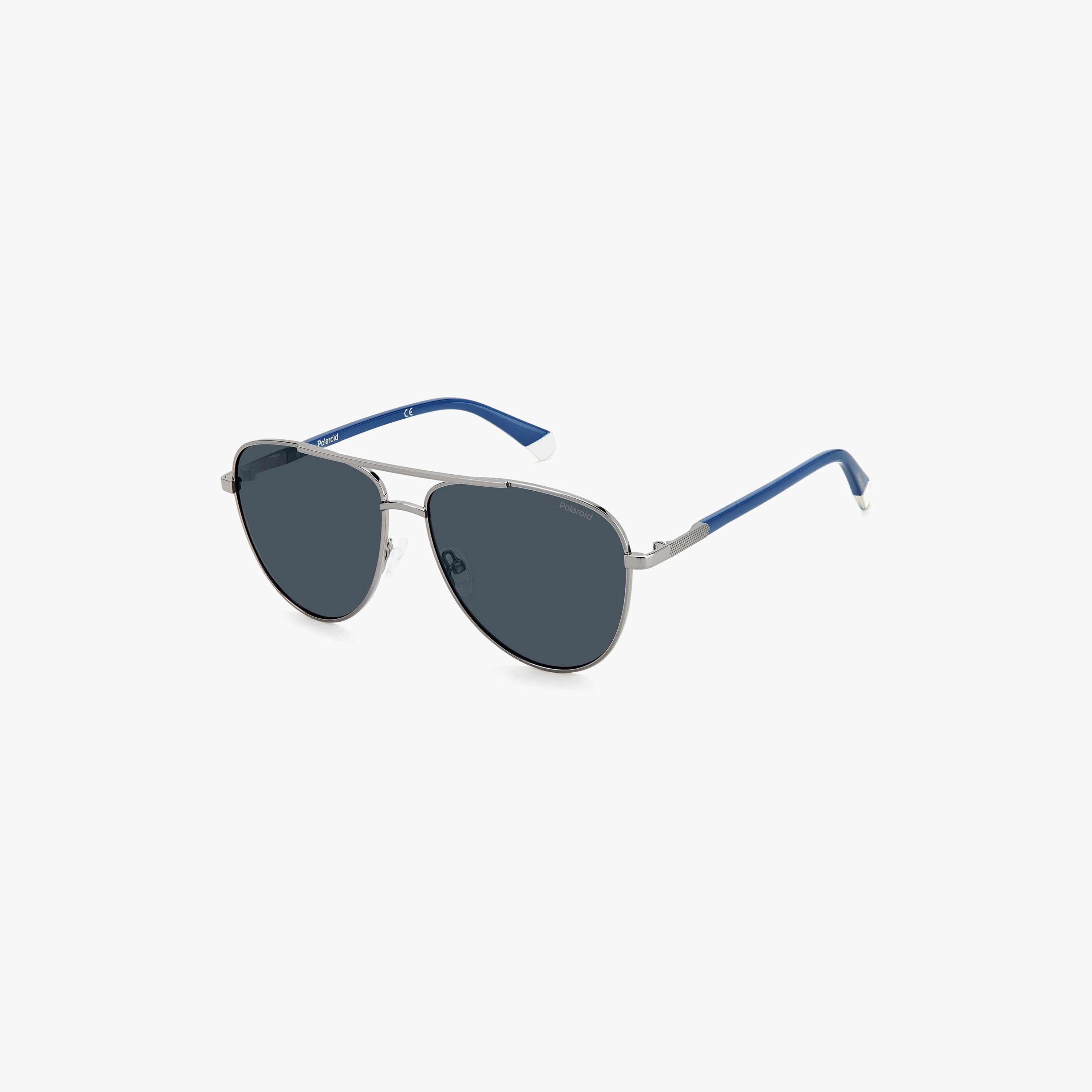 Polaroid Men Aviator Polarized Blue Sunglasses | PLD 4126/S KJ1-men-sunglasses-image-1
