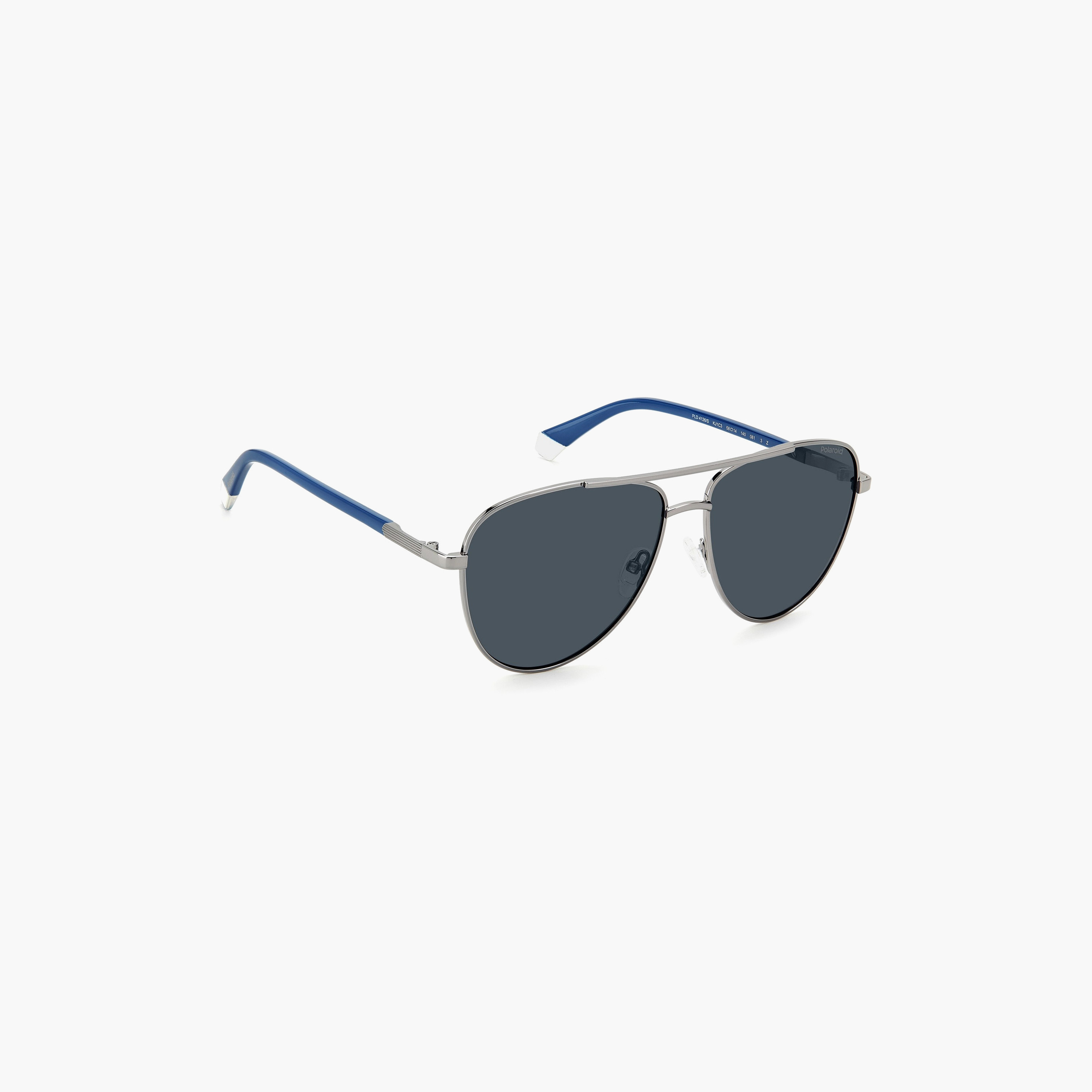 Polaroid Men Aviator Polarized Blue Sunglasses | PLD 4126/S KJ1-men-sunglasses-image-2