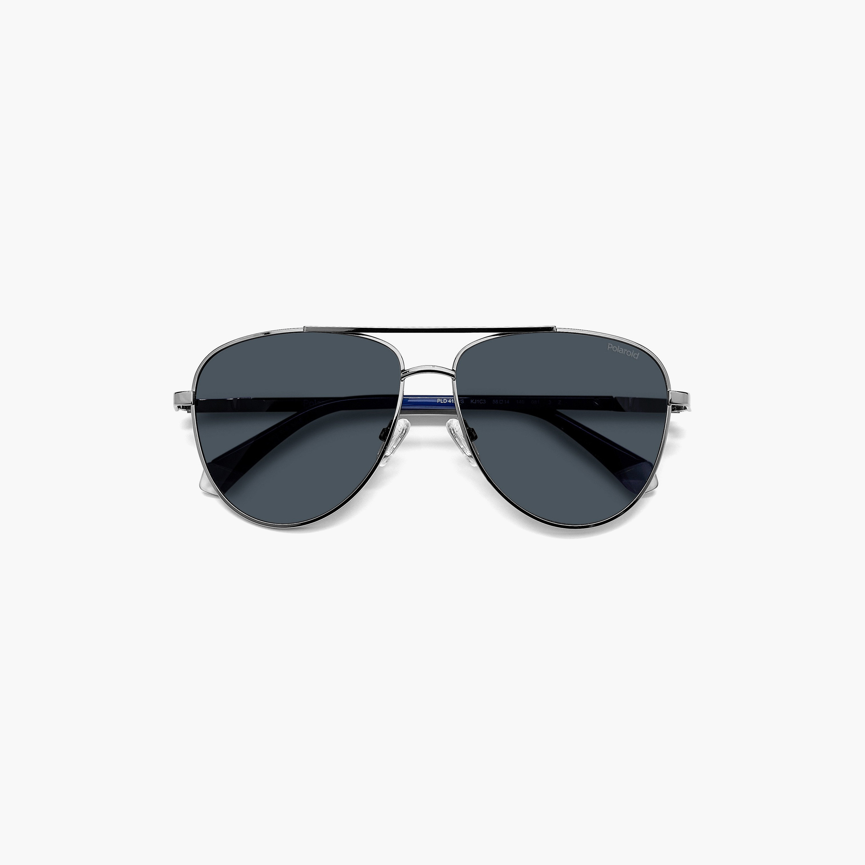 Polaroid Men Aviator Polarized Blue Sunglasses | PLD 4126/S KJ1-men-sunglasses-image-4