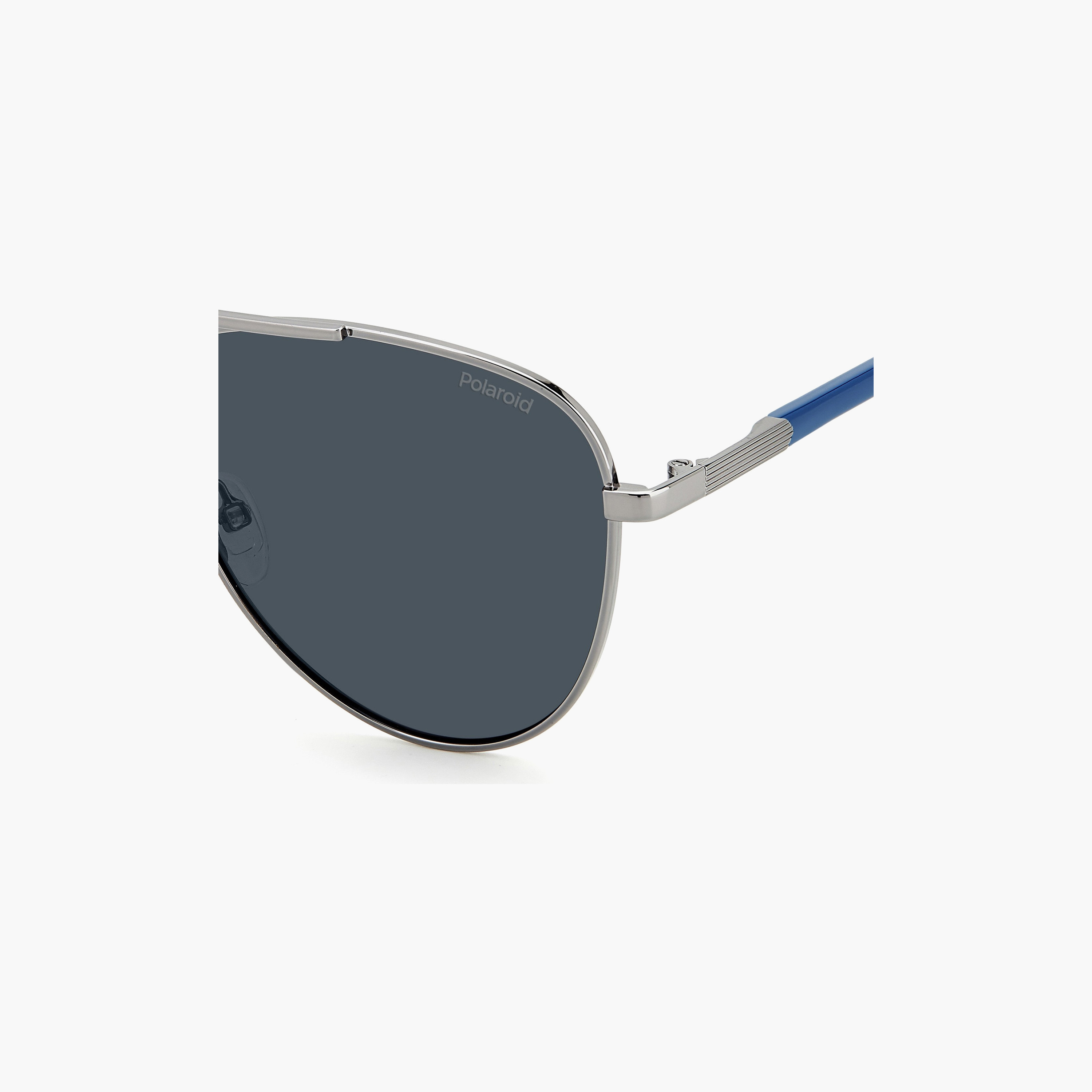 Polaroid Men Aviator Polarized Blue Sunglasses | PLD 4126/S KJ1-men-sunglasses-image-5