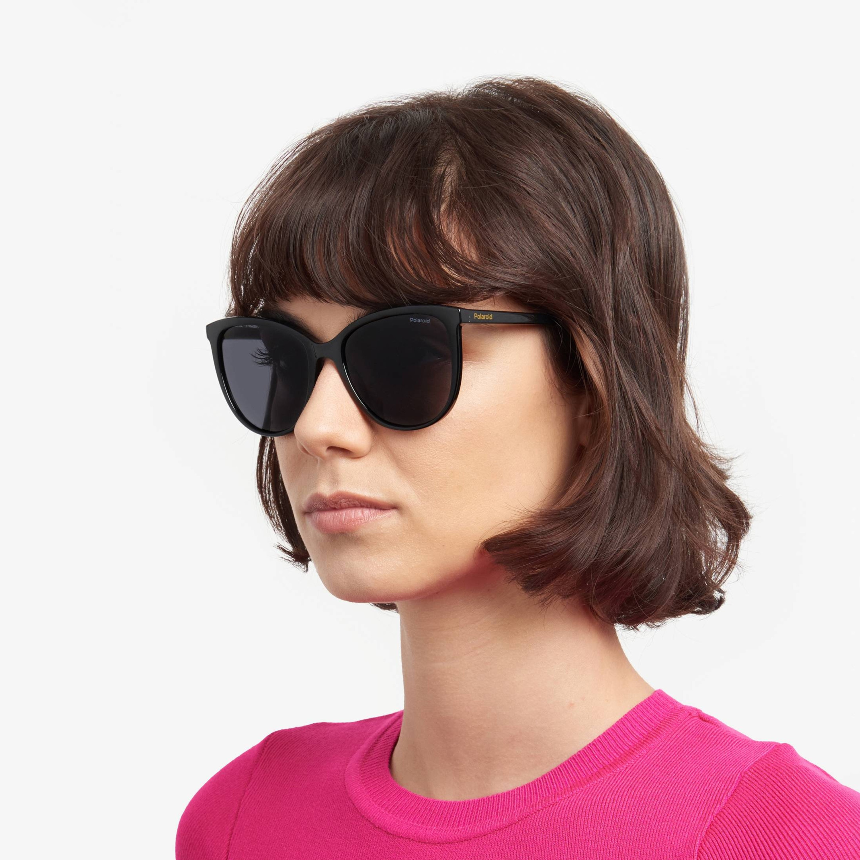 نظارات شمسية سوداء بتصميم عين القطة من بولارويد للنساء | PLD 4138/S 807-women-sunglasses-image-6