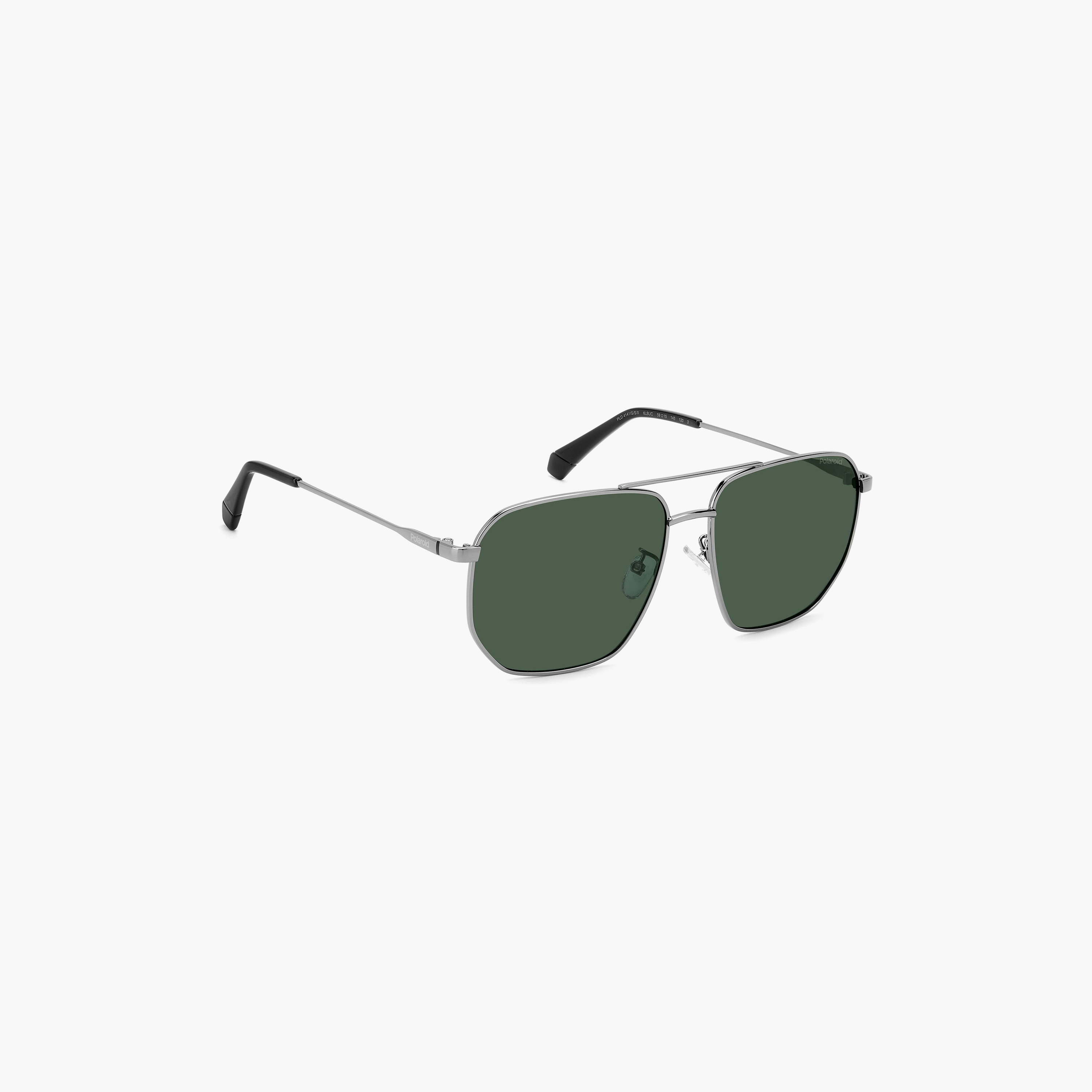 نظارات شمسية بولارويد رجالية بتصميم طيار أخضر | PLD 4141/G/S/X 6LB-men-sunglasses-image-2