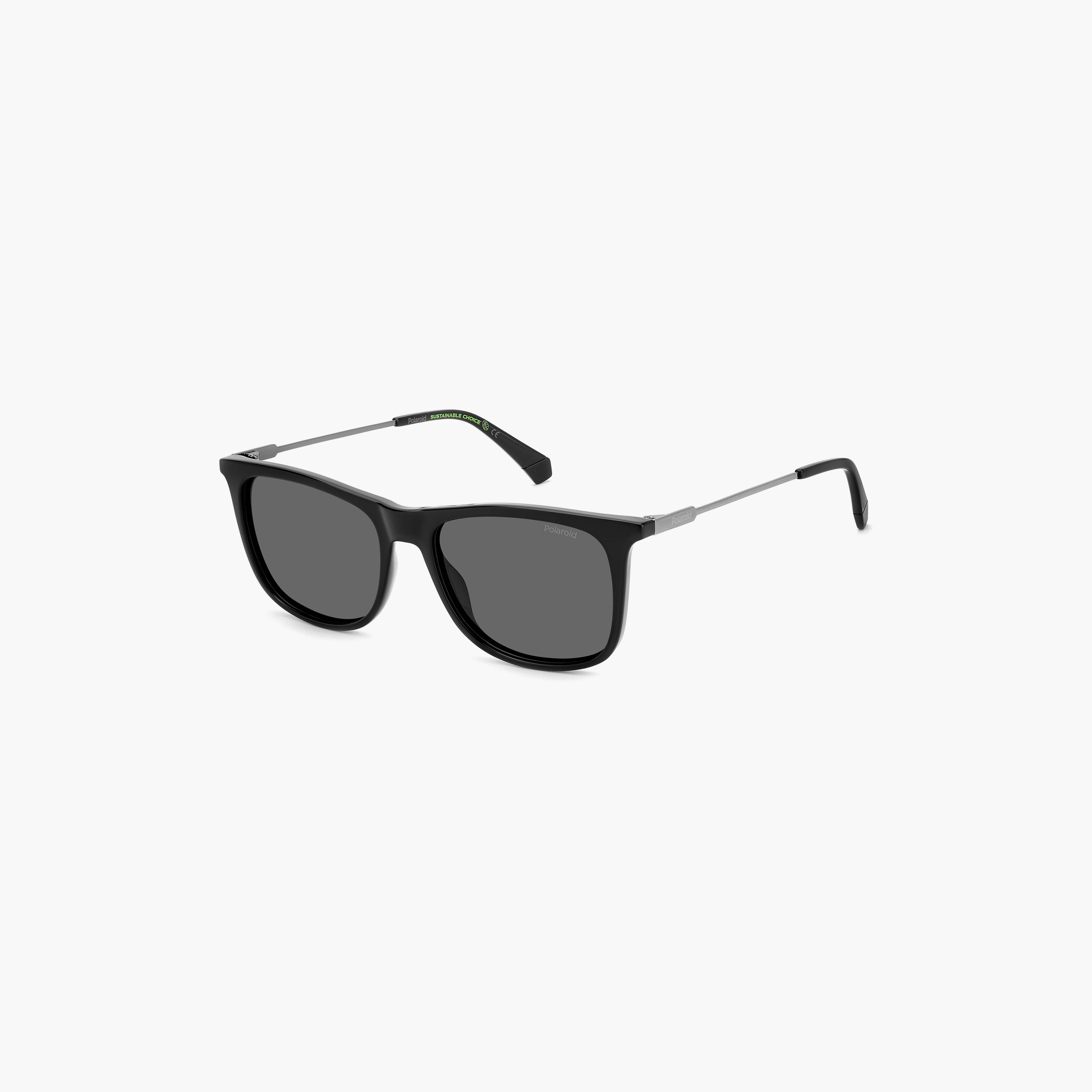 نظارات شمسية بولارويد رجالية رمادية بتصميم وايفارير ومربع | PLD 4145/S/X-men-sunglasses-image-1