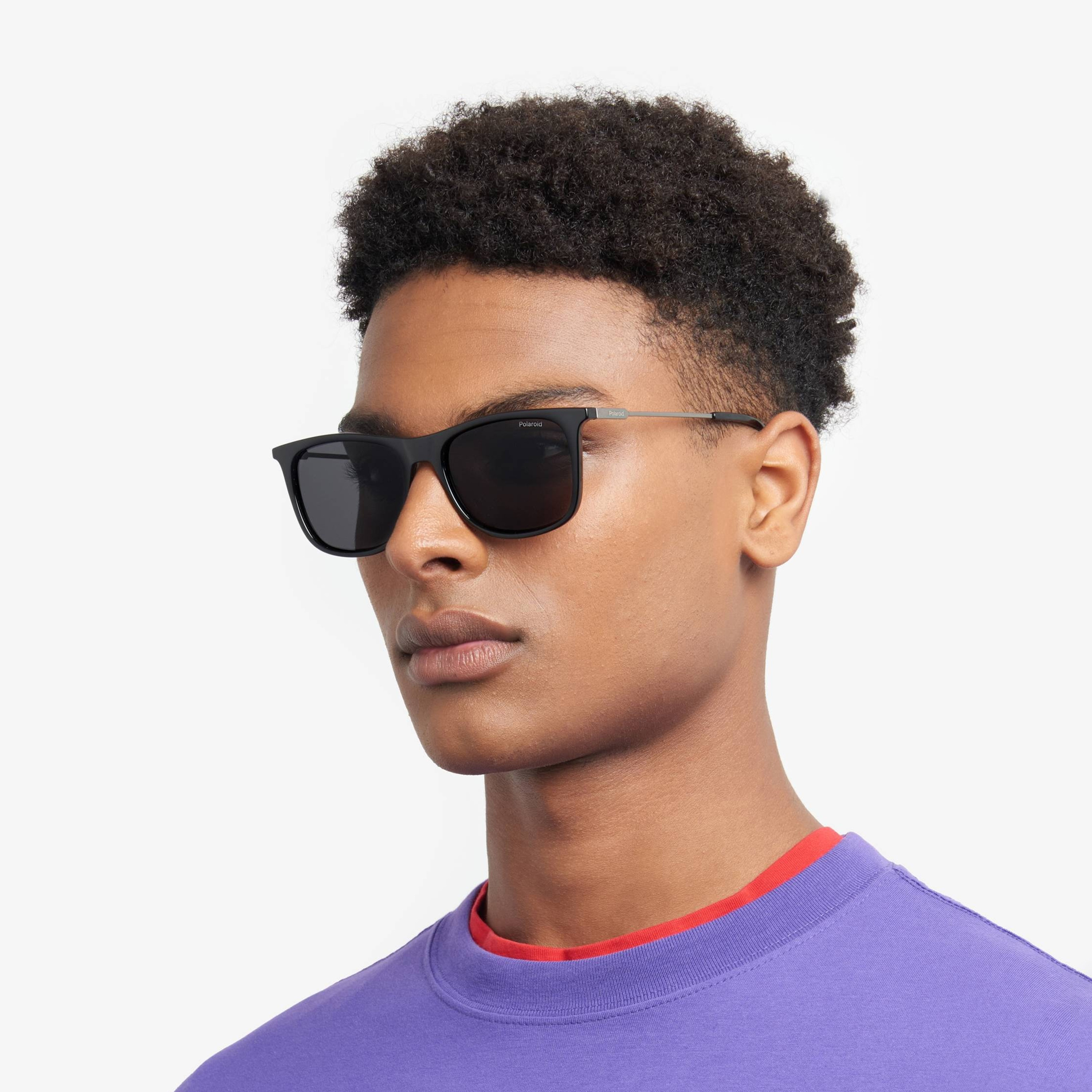 نظارات شمسية بولارويد رجالية رمادية بتصميم وايفارير ومربع | PLD 4145/S/X-men-sunglasses-image-6