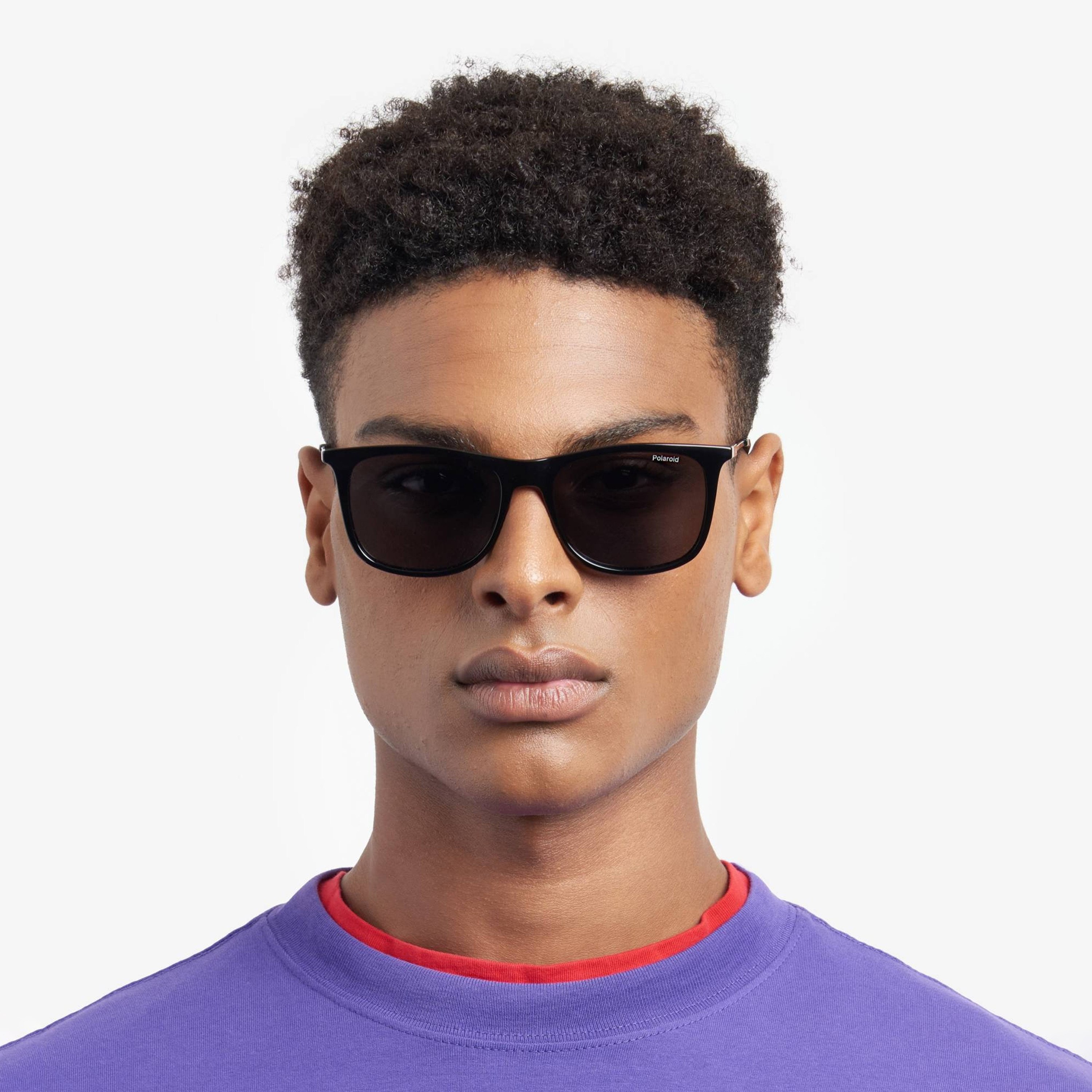 نظارات شمسية بولارويد رجالية رمادية بتصميم وايفارير ومربع | PLD 4145/S/X-men-sunglasses-image-7