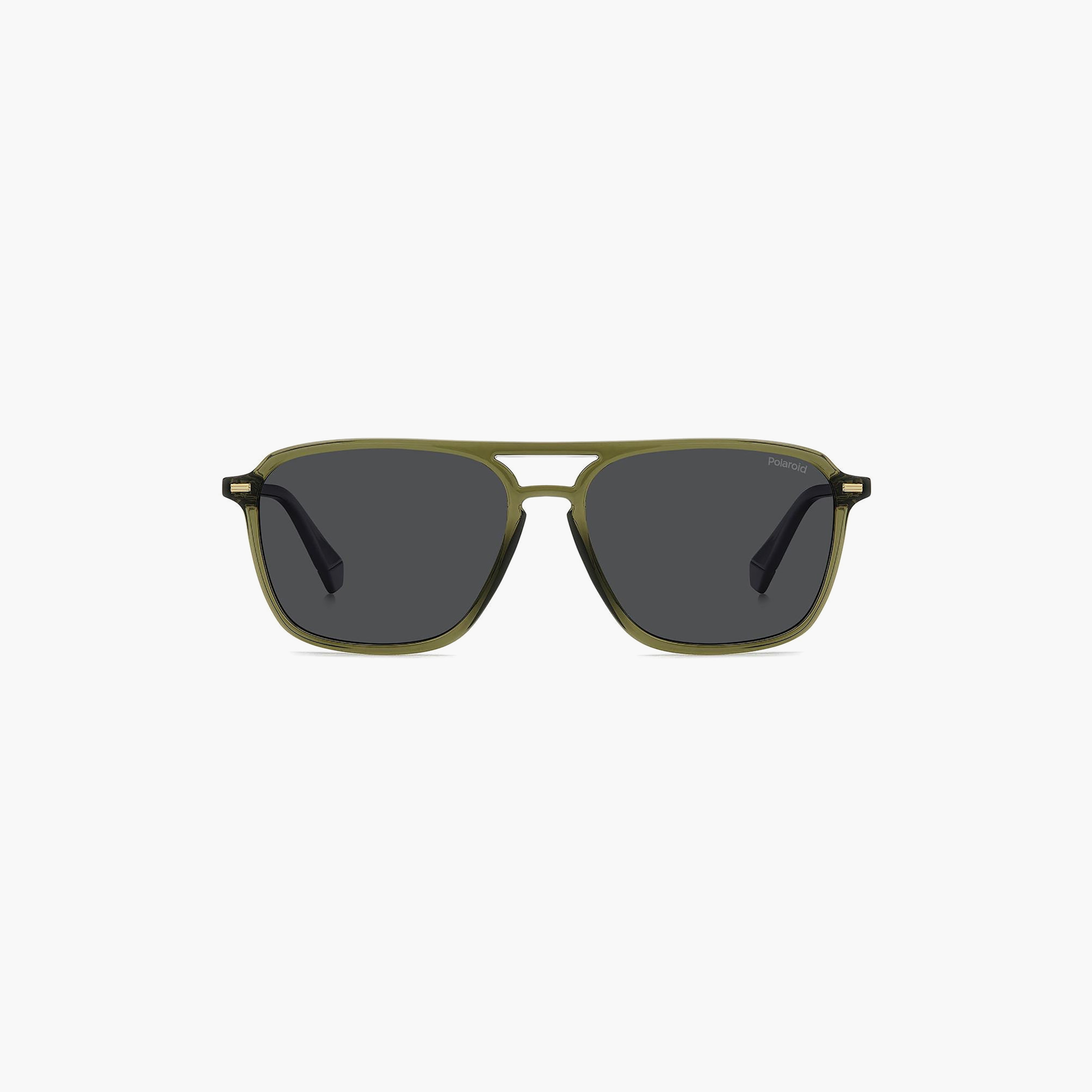 نظارات شمسية بولارويد رجالية رمادية بتصميم وايفارير ومربع | PLD 4182/S/X 4C3-men-sunglasses-image-3