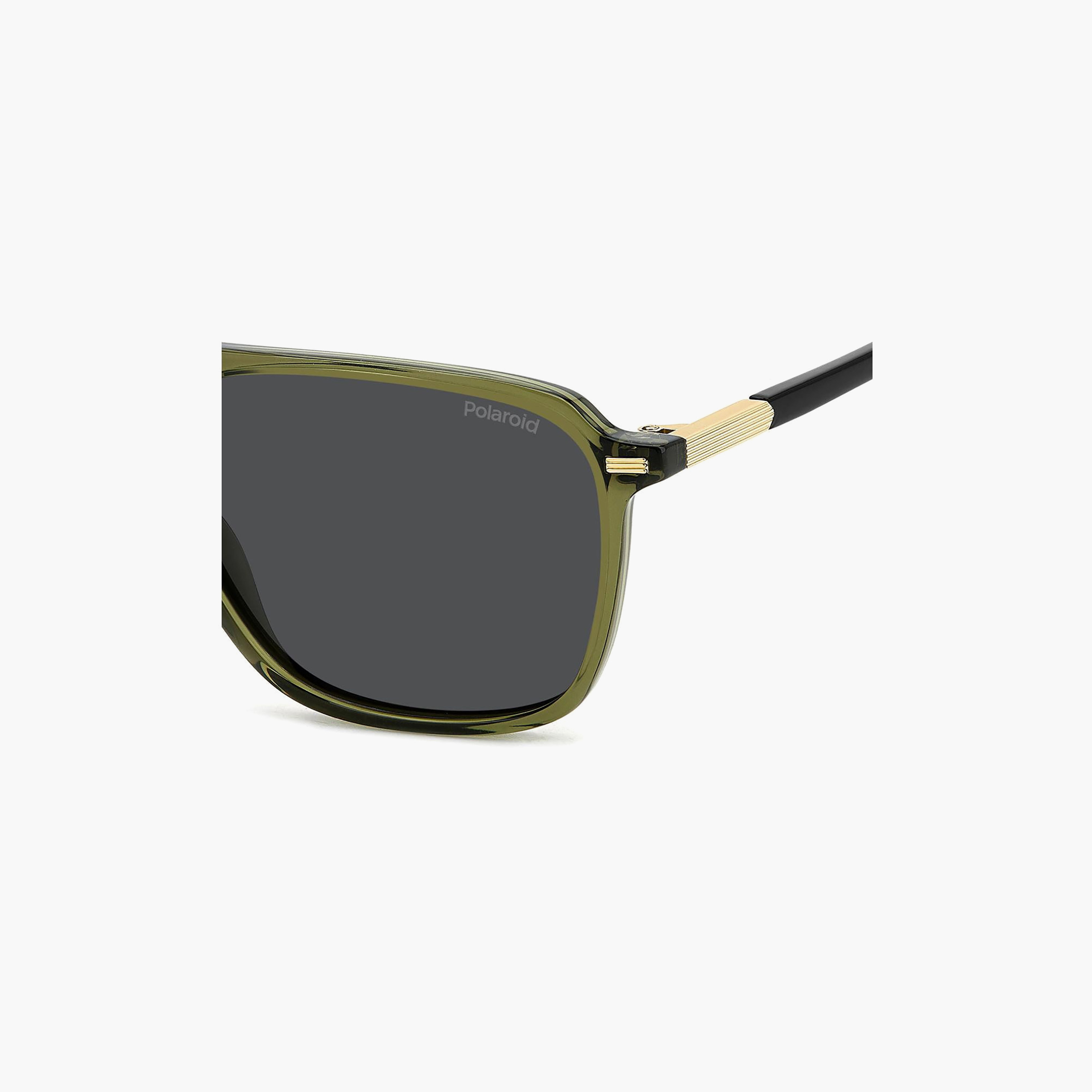 نظارات شمسية بولارويد رجالية رمادية بتصميم وايفارير ومربع | PLD 4182/S/X 4C3-men-sunglasses-image-4