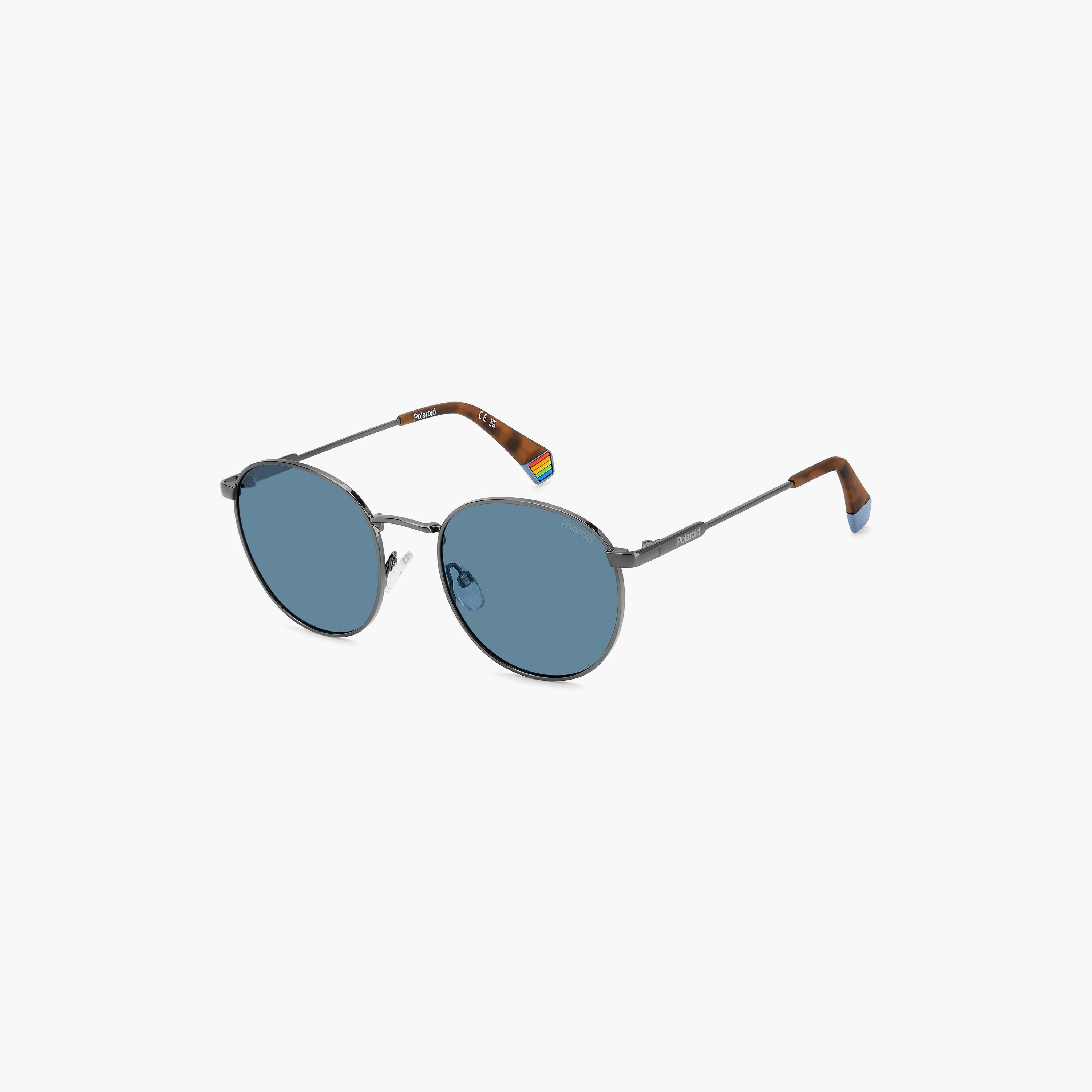 Polaroid Unisex Round & Oval Polarized Blue Sunglasses | PLD 6171/S KJ1-men-sunglasses-image-1