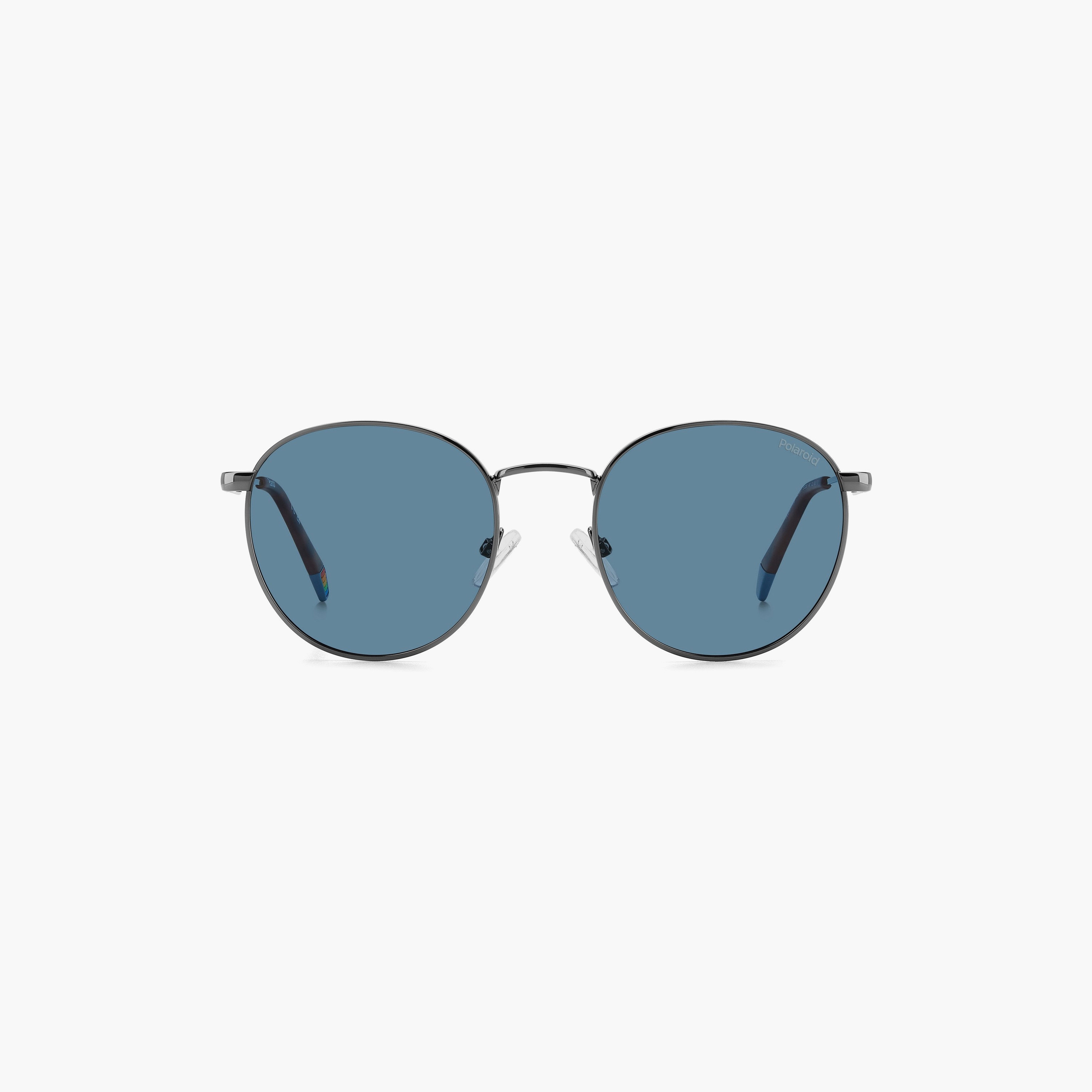 Polaroid Unisex Round & Oval Polarized Blue Sunglasses | PLD 6171/S KJ1-men-sunglasses-image-3