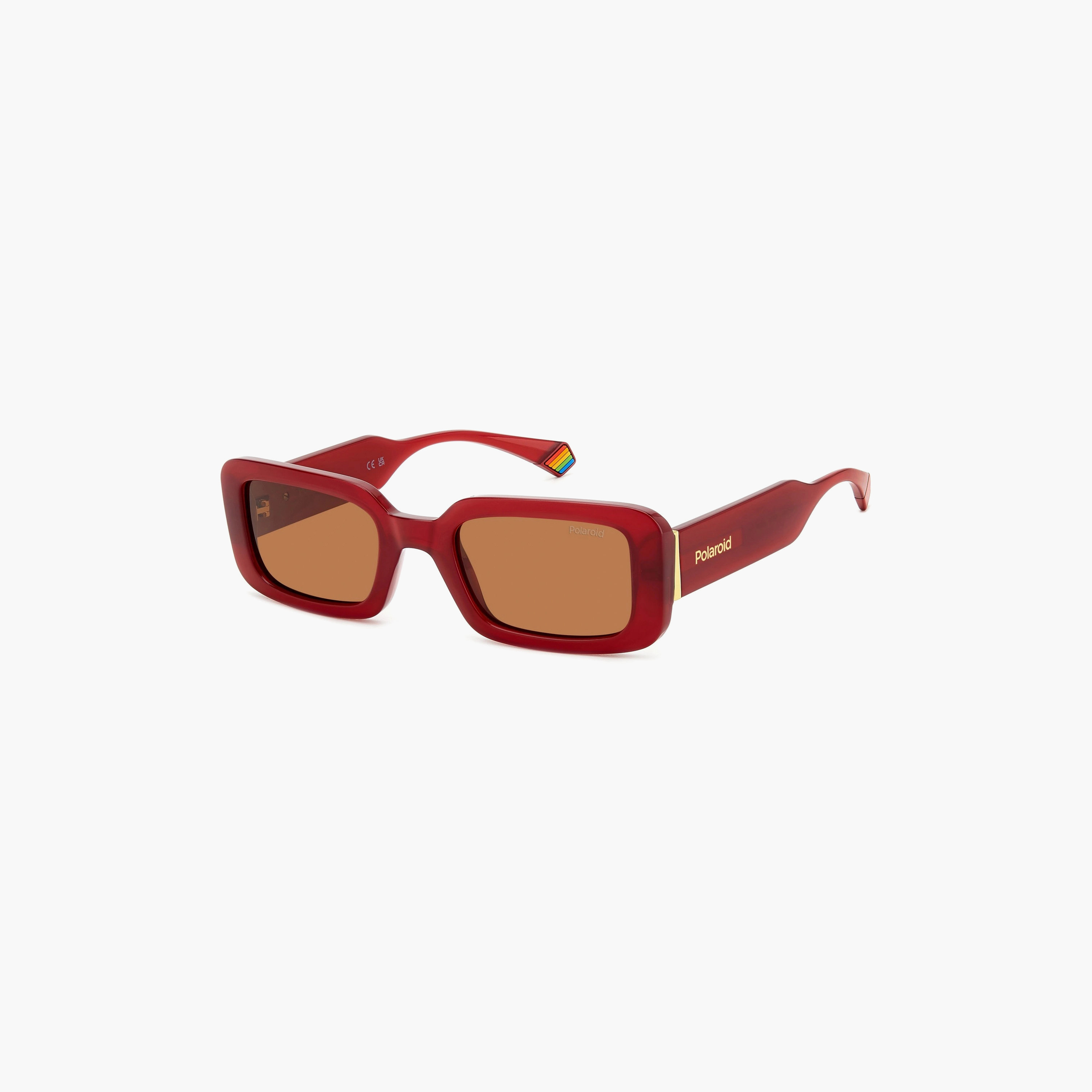 نظارات شمسية بولارويد نسائية مستطيلة بنية اللون | PLD 6208/S/X C9A-women-sunglasses-image-1