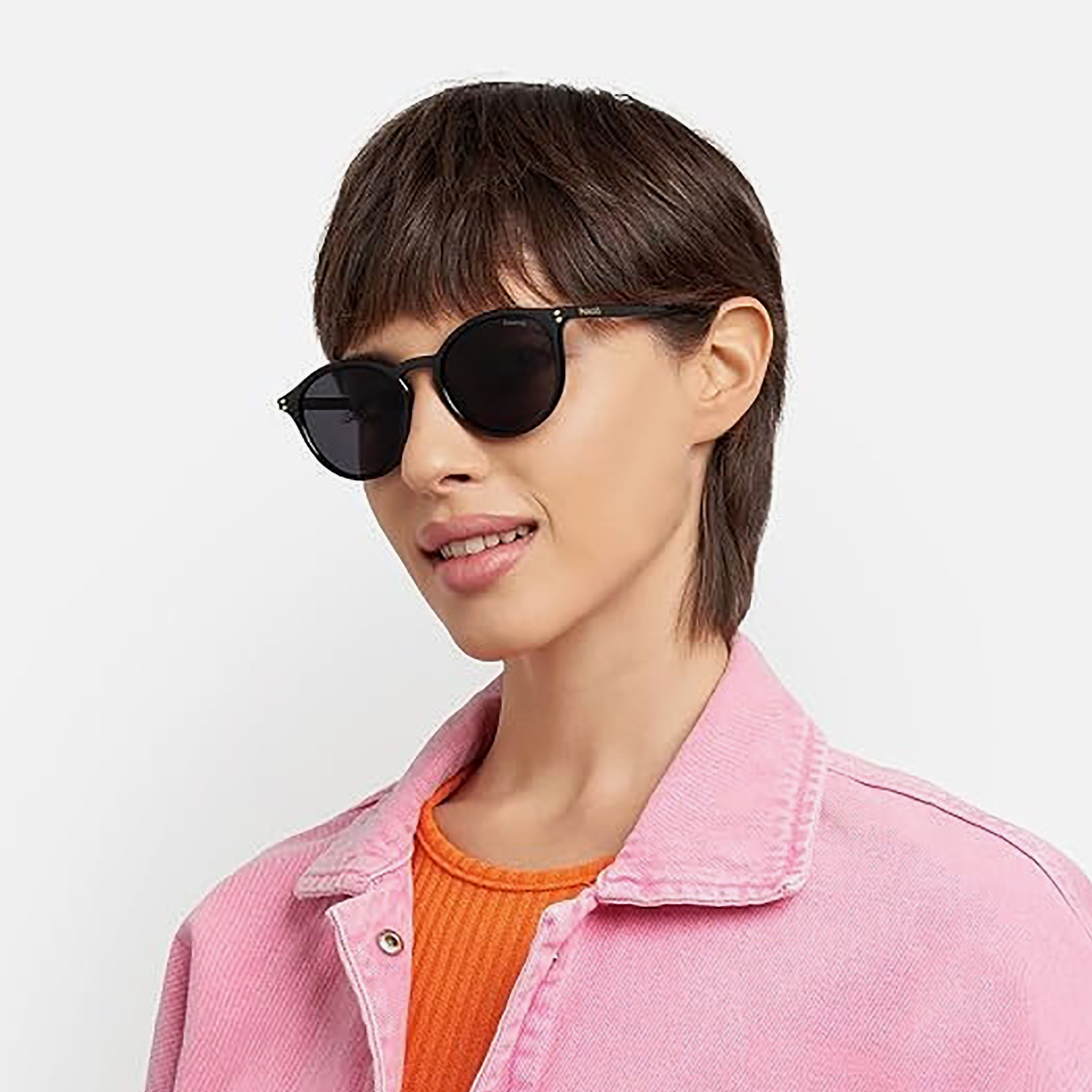 Polaroid Unisex Round & Oval Polarized Grey Sunglasses-men-sunglasses-image-3