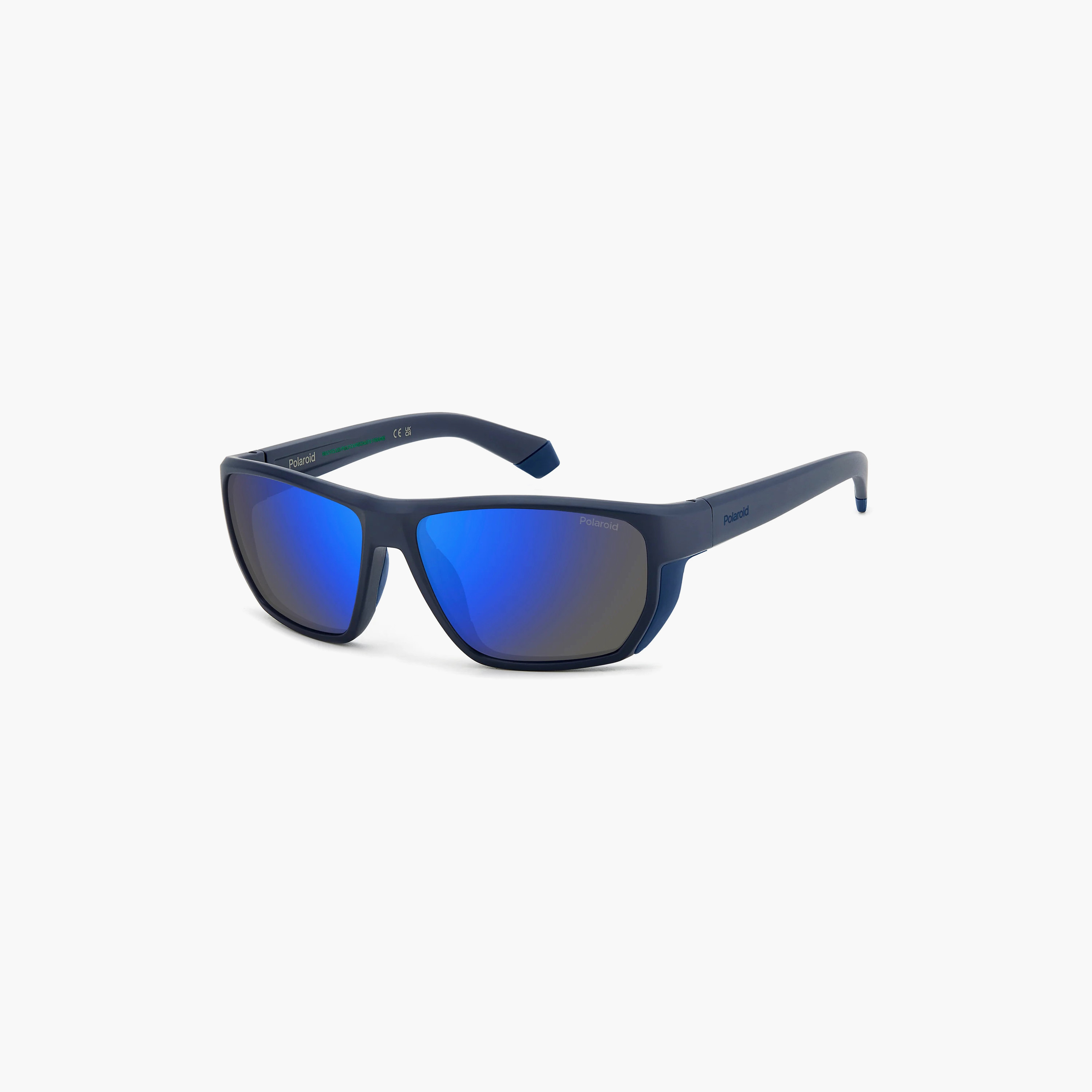 نظارات شمسية رجالية من بولارويد، طراز وايفارير ومربع، باللون الأزرق | PLD 7057/S FLL-men-sunglasses-image-1