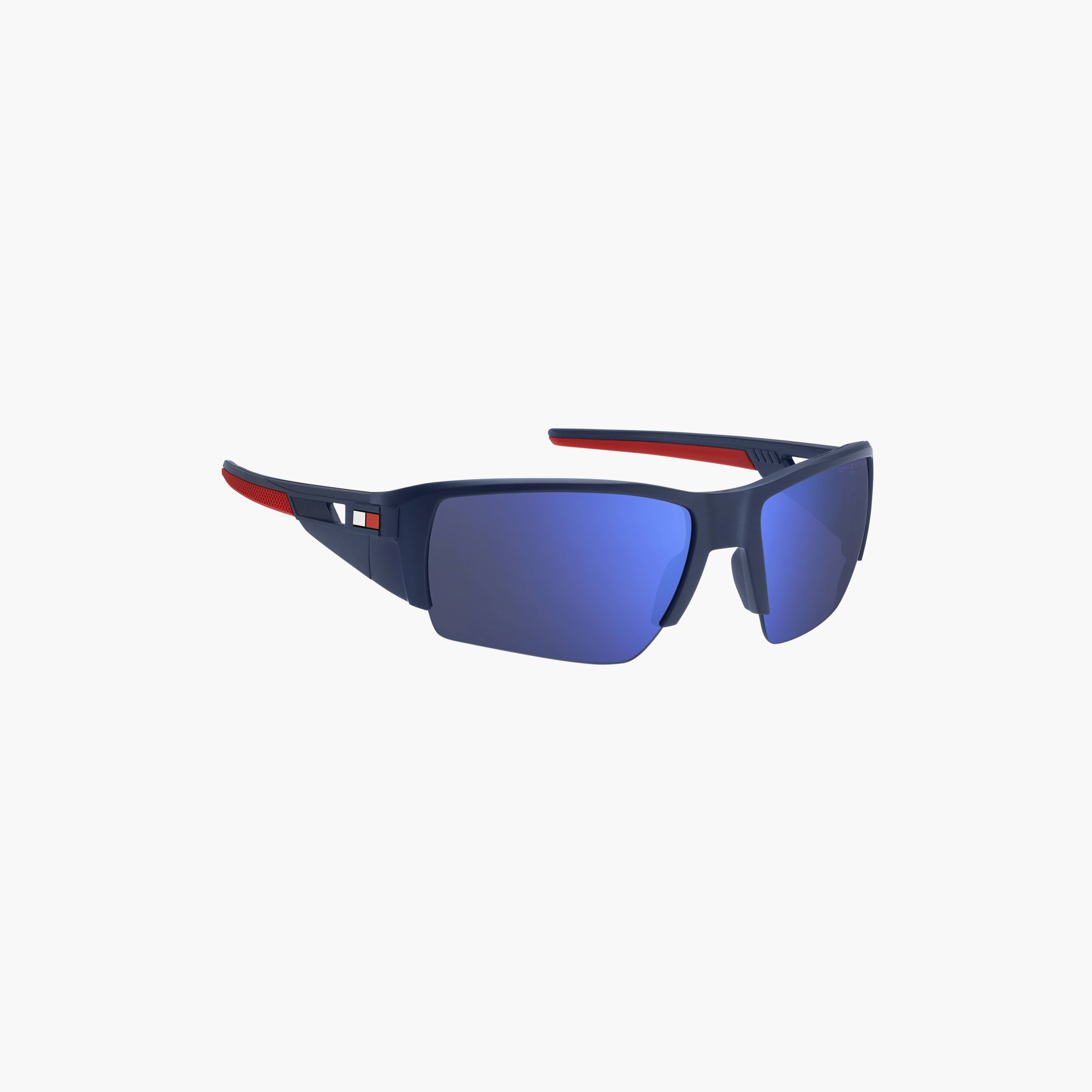 Tommy Hilfiger Men Rectangle Blue Sunglasses | TH 1910/S FLL-men-sunglasses-image-2