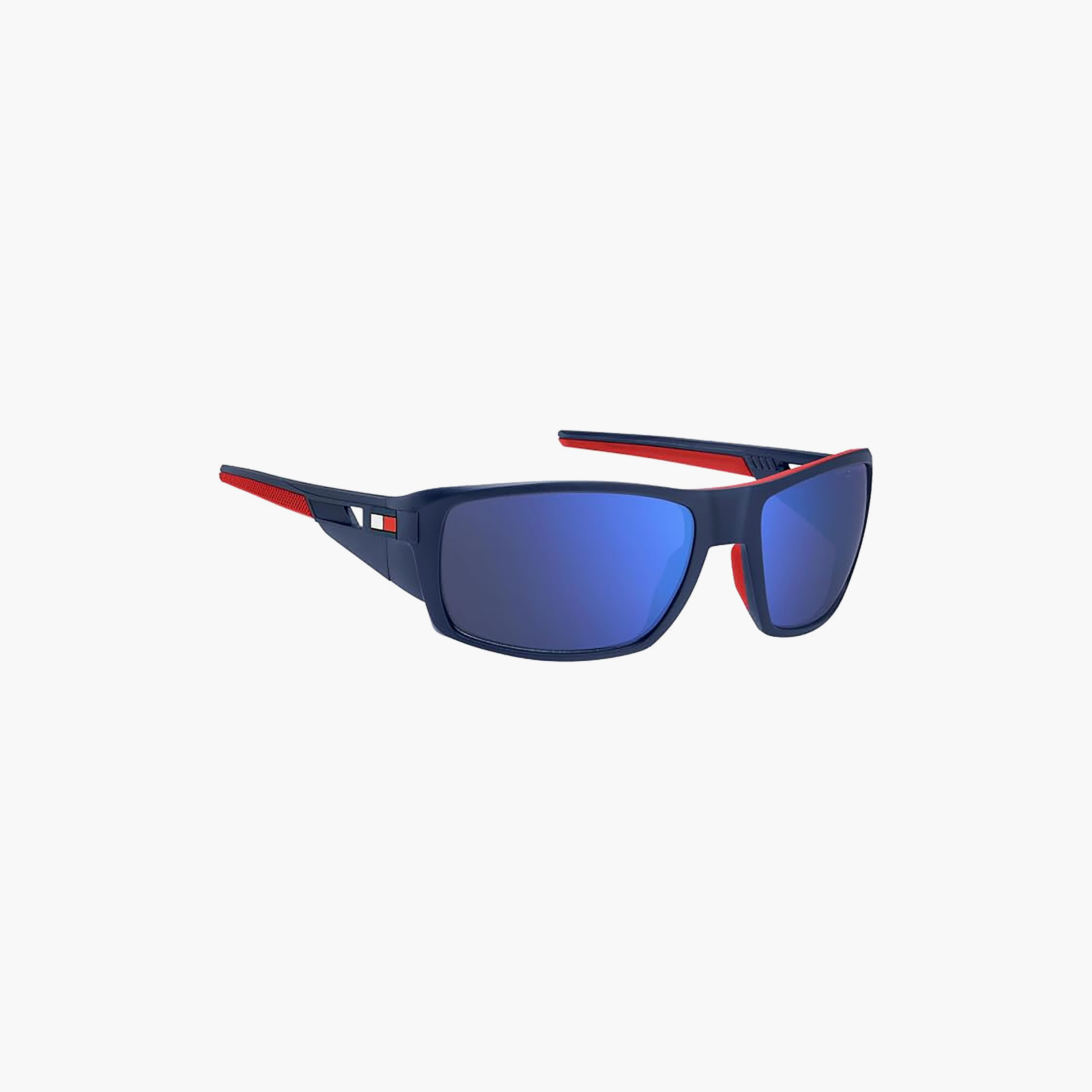 Tommy Hilfiger Men Rectangle Polarized Blue Sunglasses-men-sunglasses-image-1